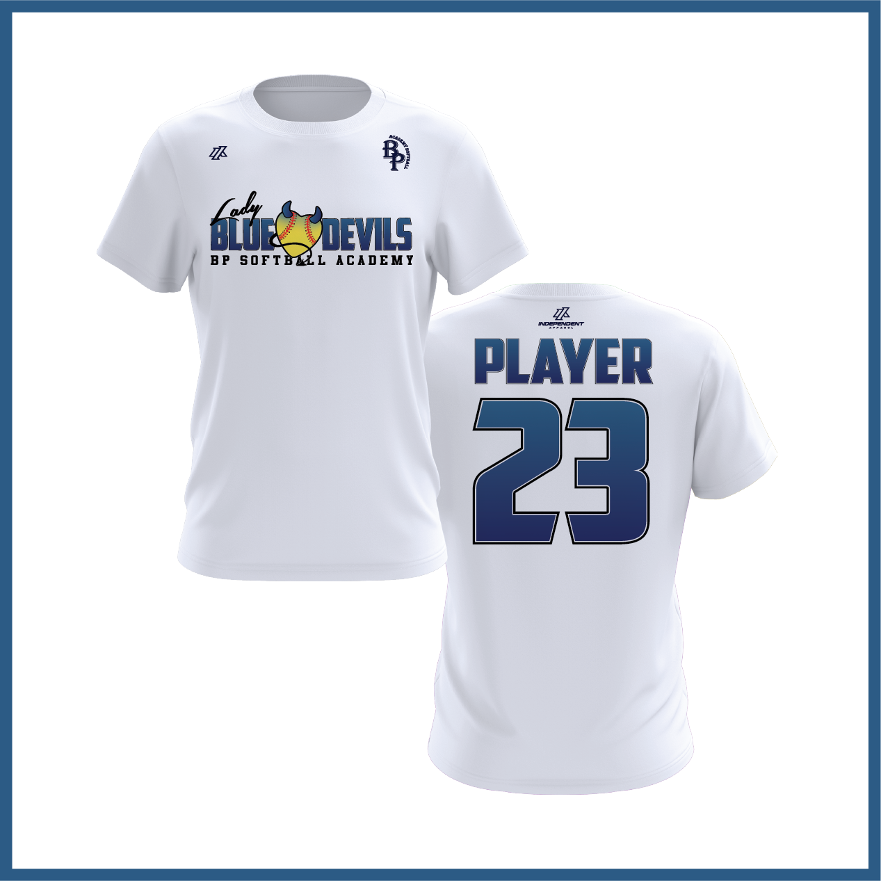 BP Lady Blue Devils Logo Short Sleeve Shirt