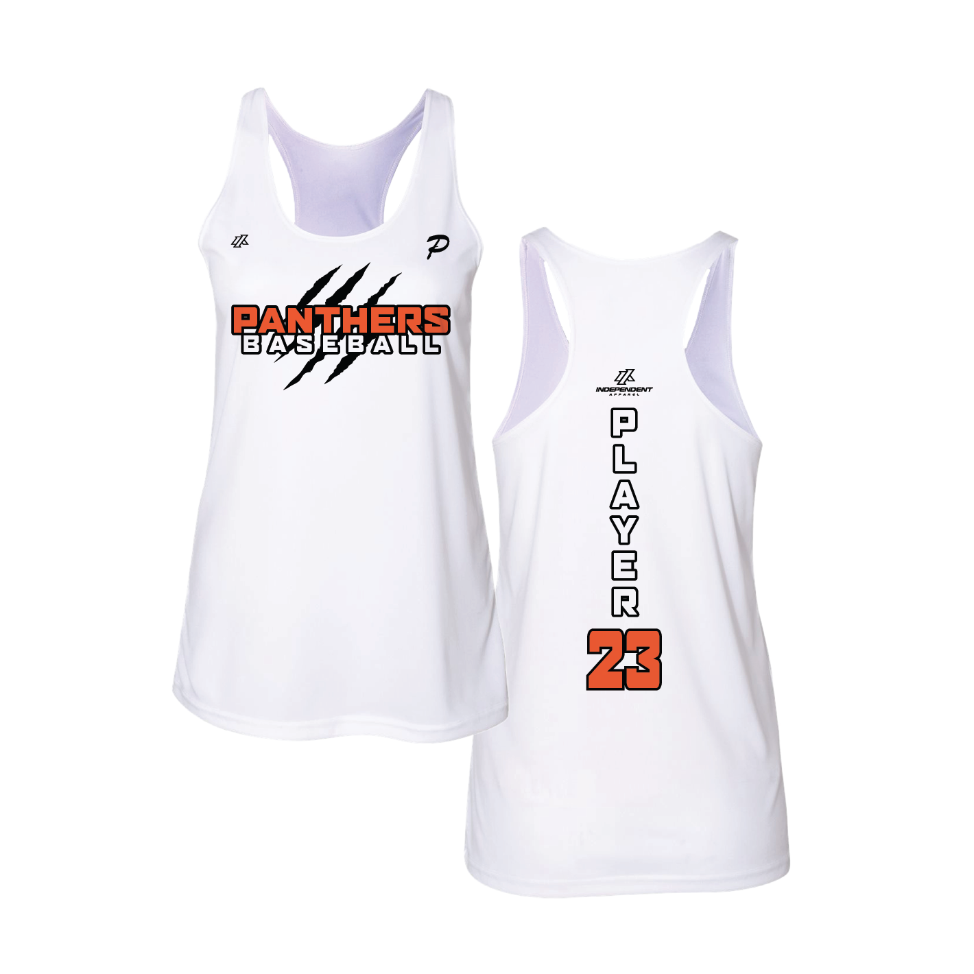 Swisher 8U Panthers Claw Logo Women's Tank Top