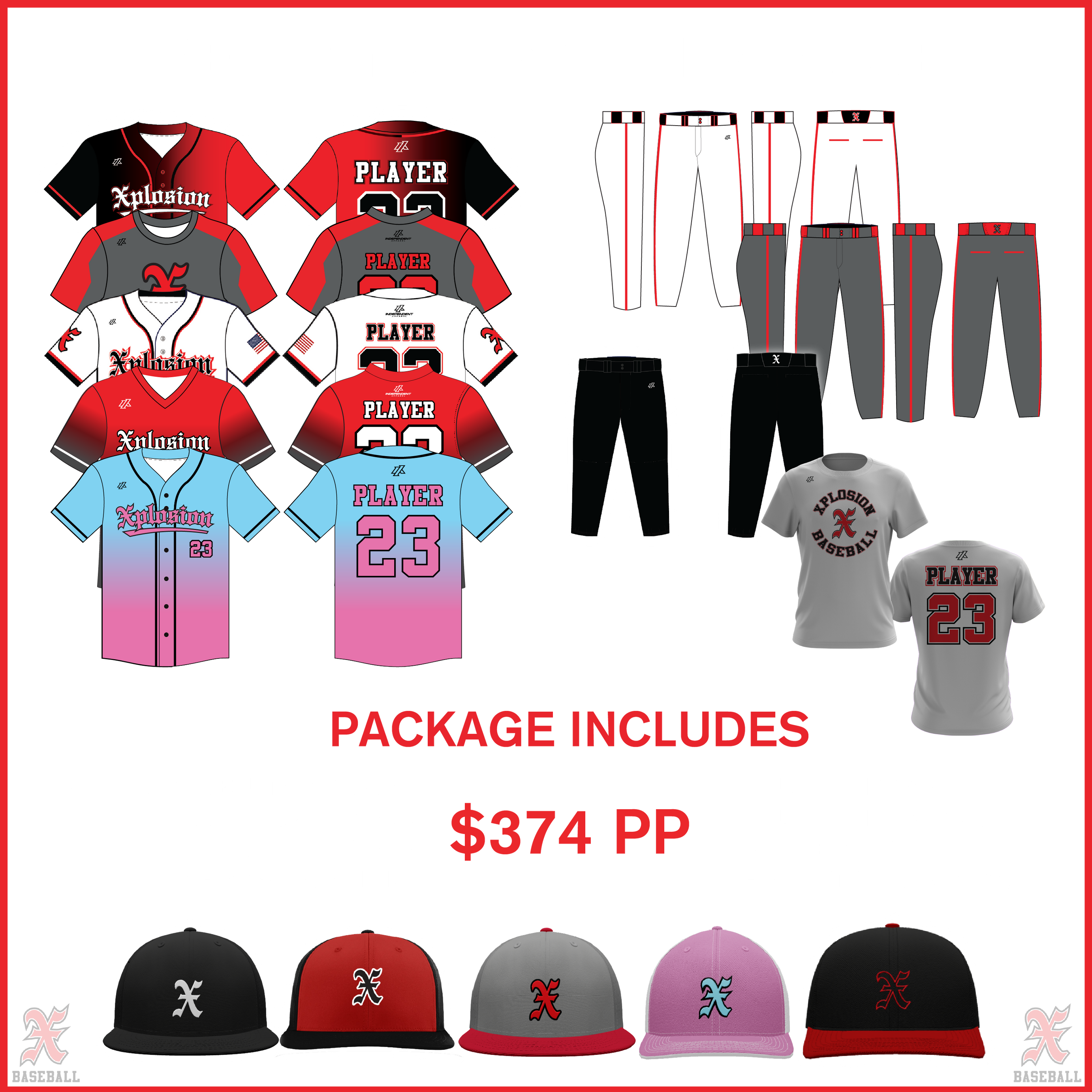 11U Full Player Package (ORDERS OPEN UNTIL JULY 23RD)