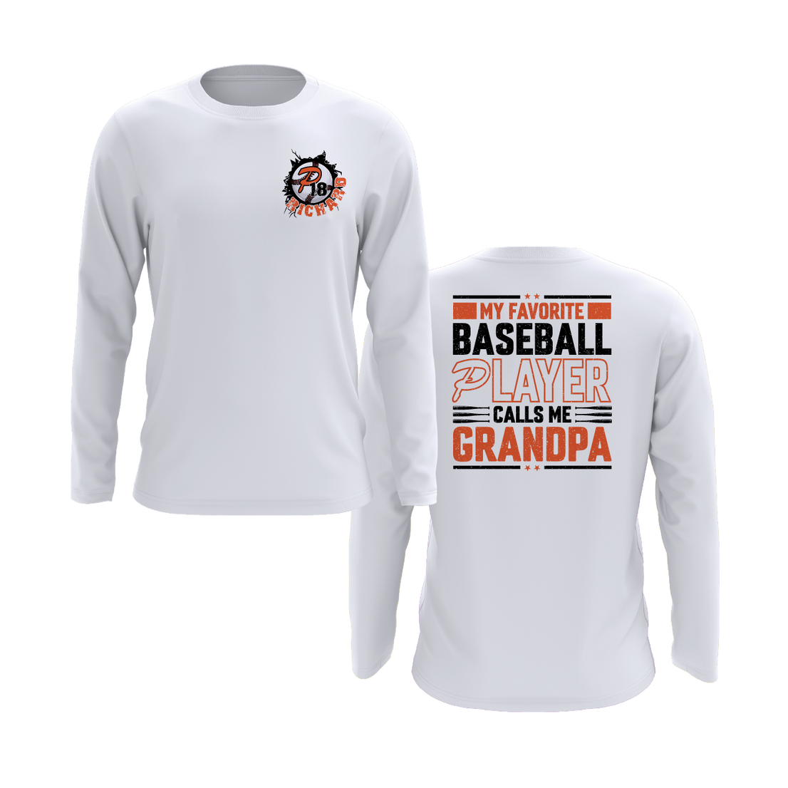 Duesler 11U Panthers “My Favorite Baseball Player Calls Me Grandpa” Long Sleeve Shirt