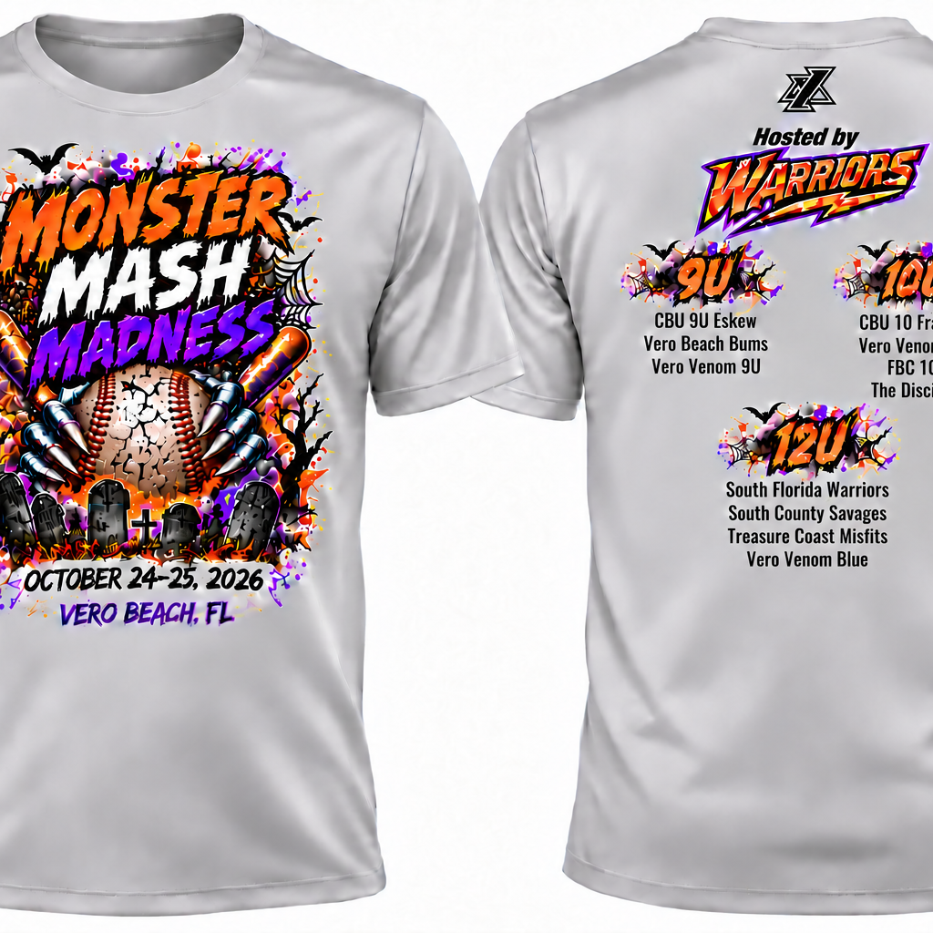 SF Warriors "MONSTER MASH" TOURNAMENT SHIRT