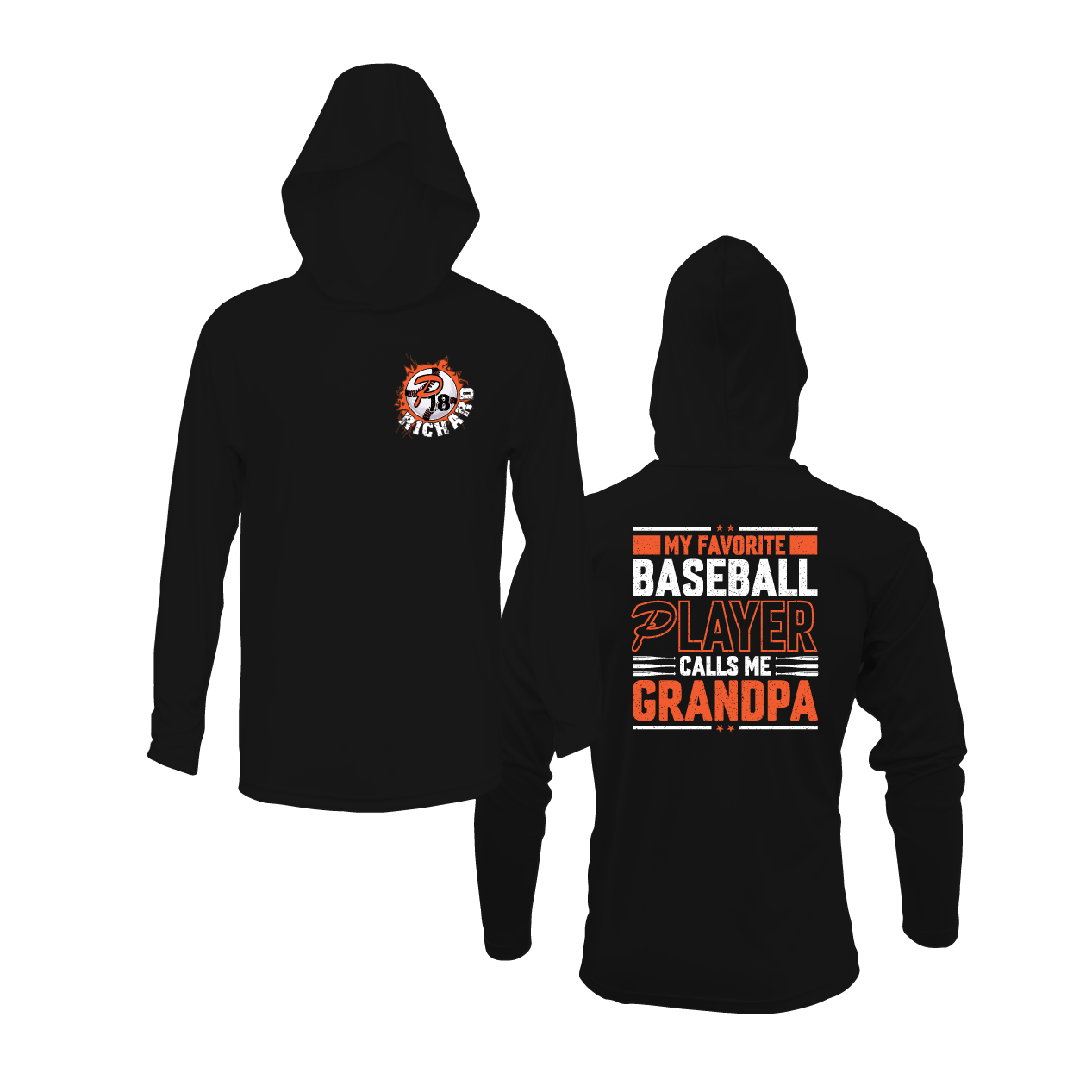Duesler 11U Panthers “My Favorite Baseball Player Calls Me Grandpa” Lightweight Hoodie