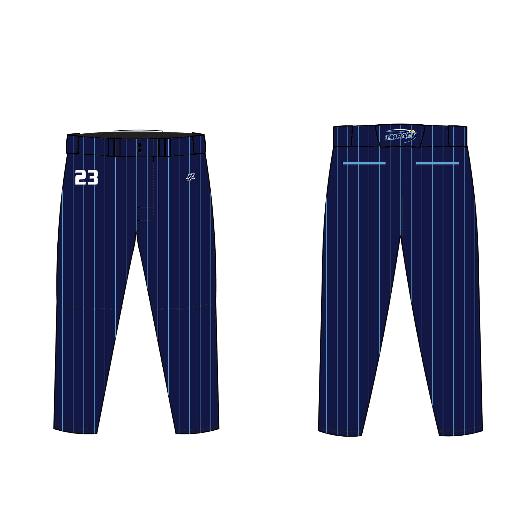 Gollin 16U Navy Pinstripe Knickers