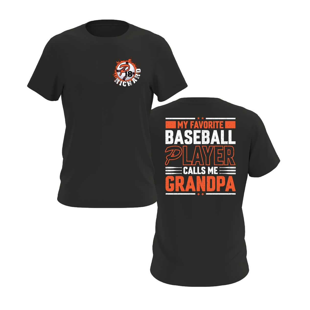 Duesler 11U Panthers “My Favorite Baseball Player Calls Me Grandpa” Short Sleeve Shirt