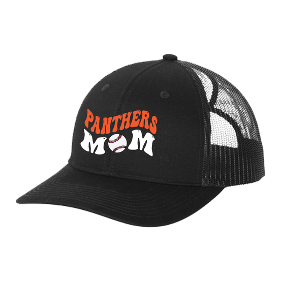 Duesler 11U Baseball Mom Black Ponytail Hat
