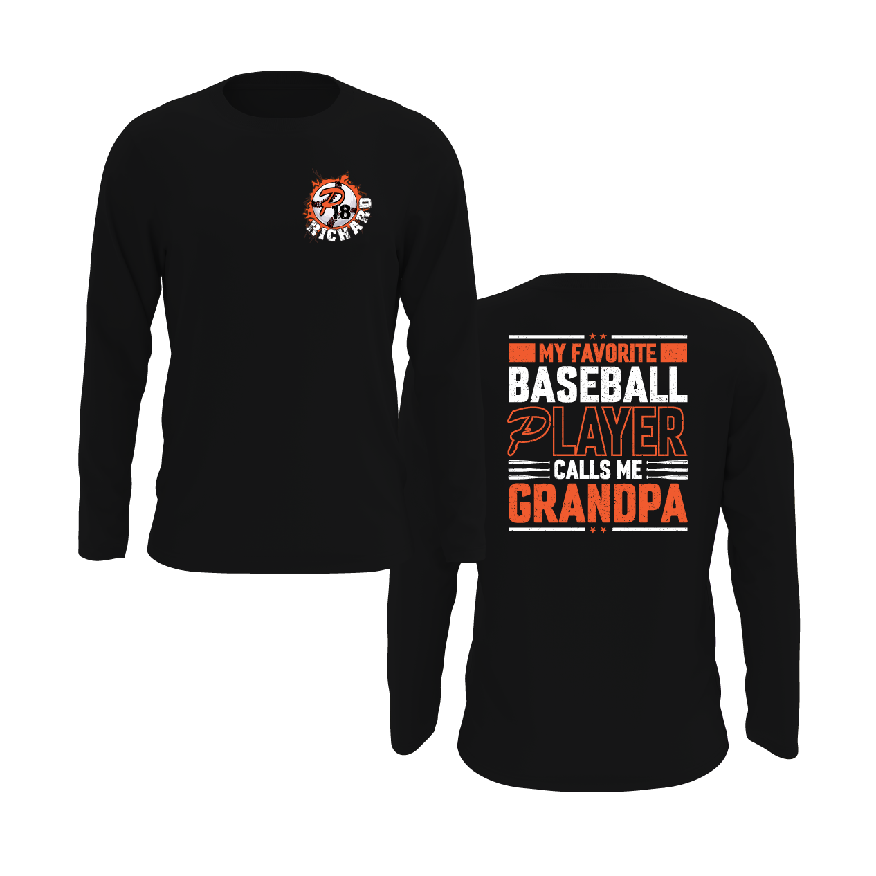 Duesler 11U Panthers “My Favorite Baseball Player Calls Me Grandpa” Long Sleeve Shirt