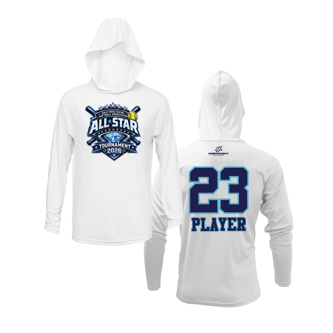 WBD All Stars Spring 2026 White Lightweight Hoodie