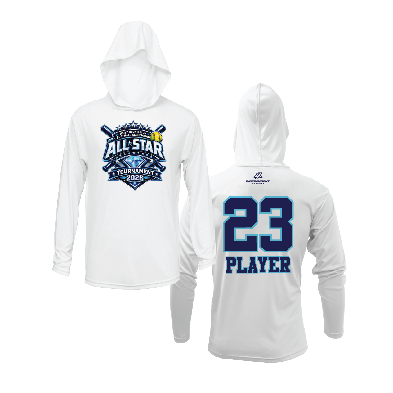 WBD All Stars Spring 2026 White Lightweight Hoodie