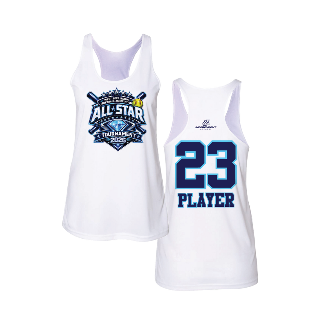 WBD All Stars Spring 2026 Women's White Tank Top