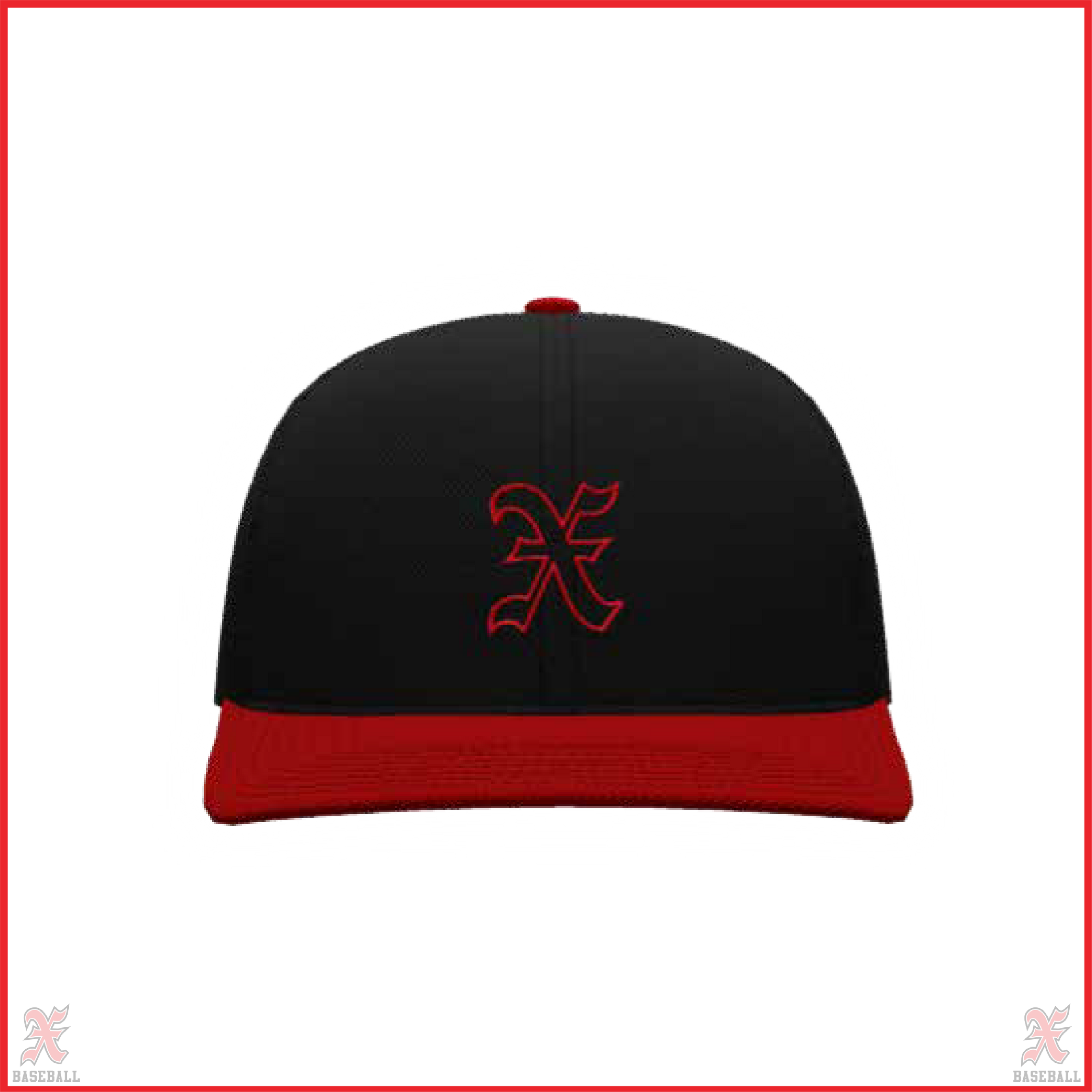 Buchko 9U Black/Red Practice Snapback Hat