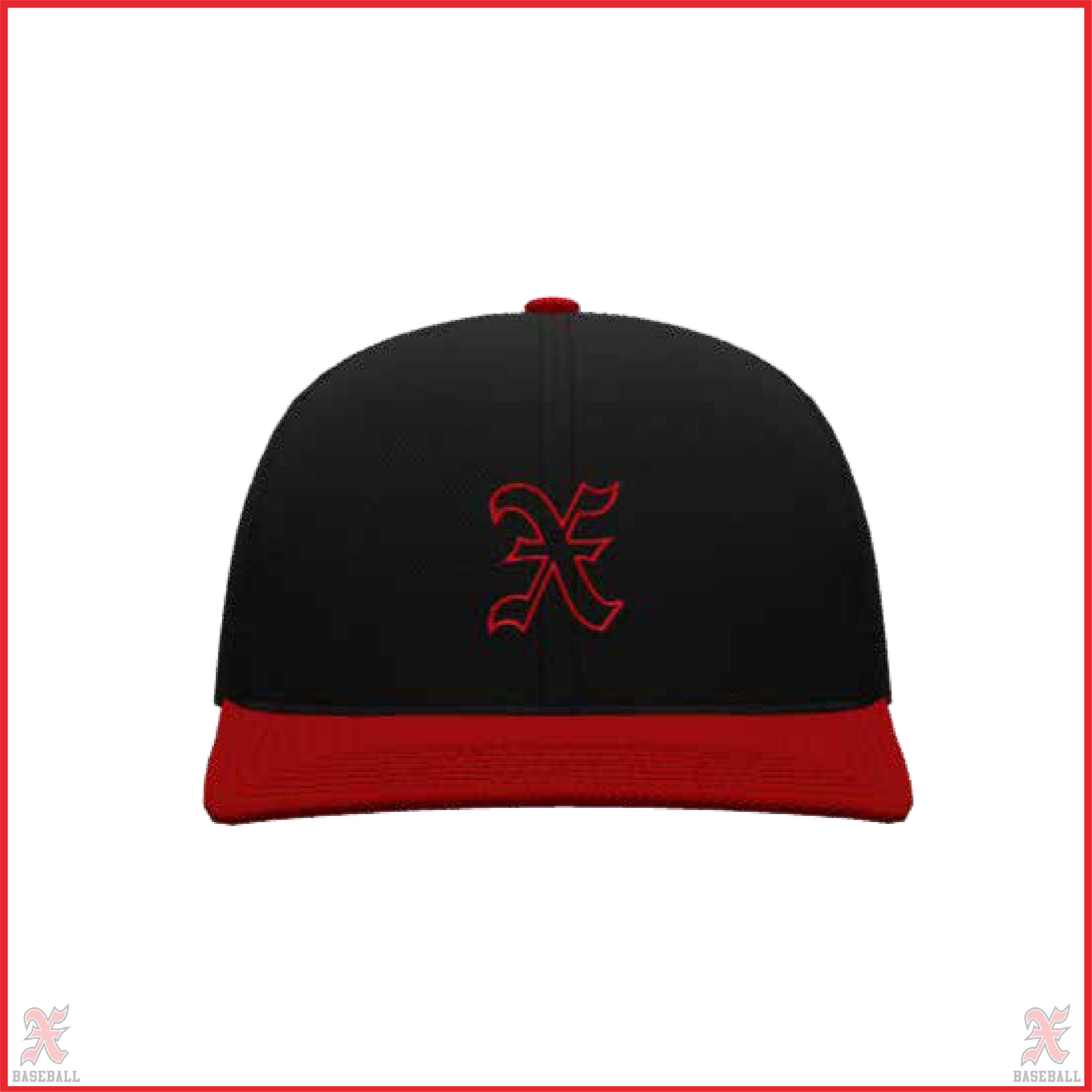 Buchko 9U Black/Red Practice Snapback Hat