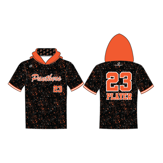 Maniglia 7U Black Splatter Custom Short Sleeve Lightweight Hoodie