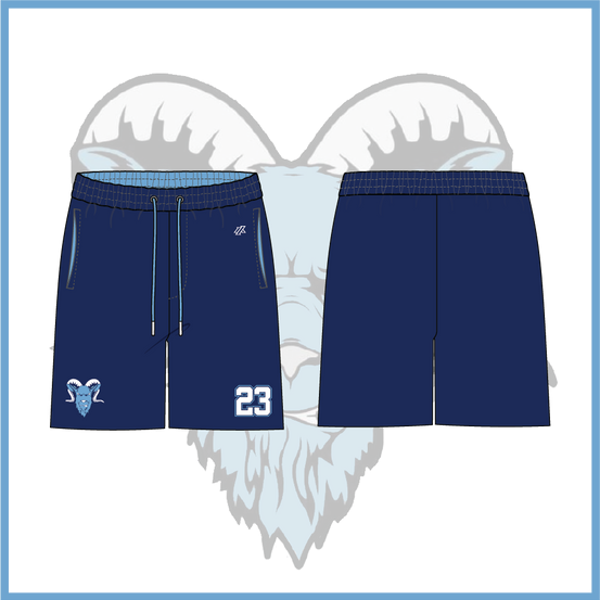 Billy Goats 2037 Navy Blue Custom Mesh Shorts (3-4 WEEK TURNAROUND)