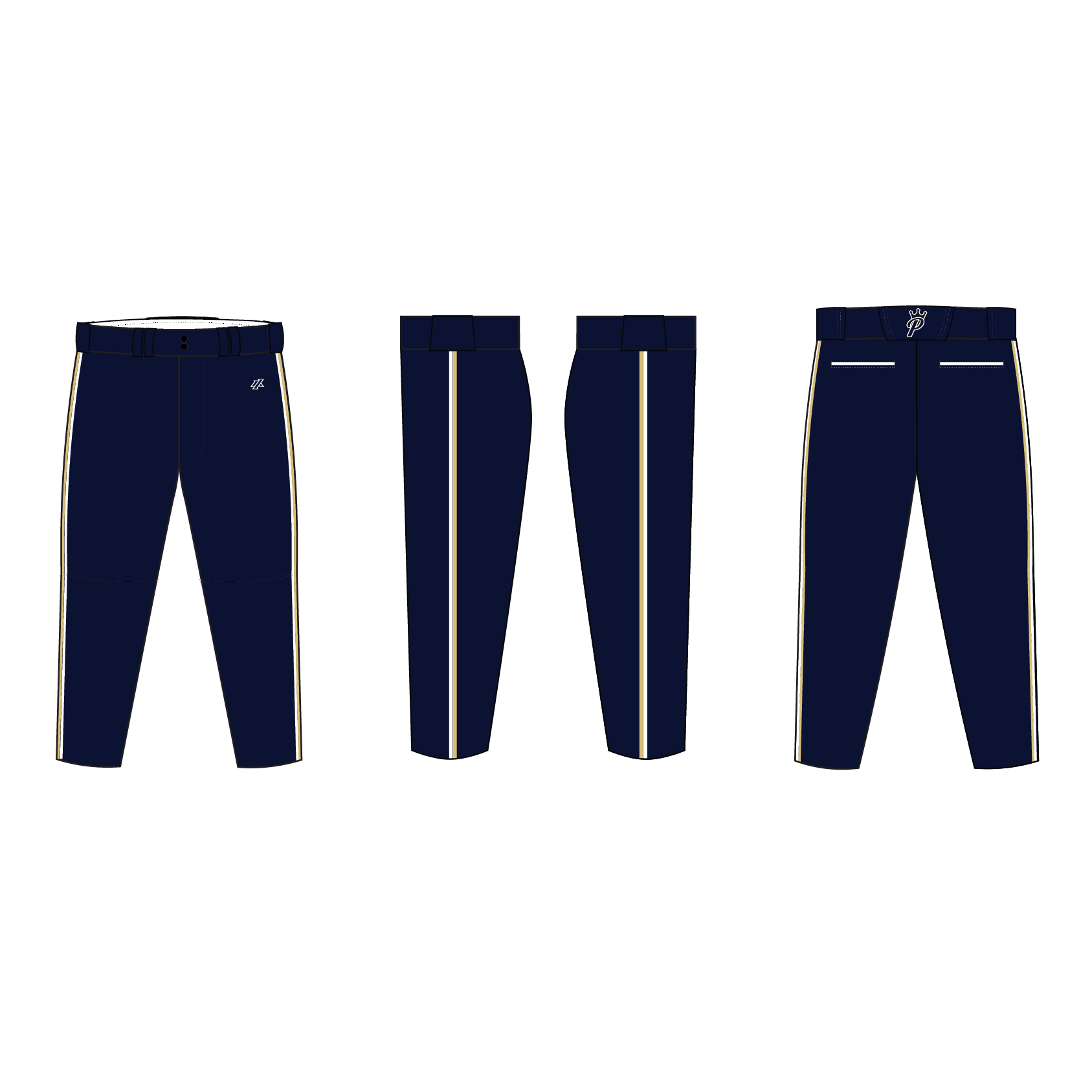 Prospects Baseball Fall 2026 Navy Team - Navy Uniform Pants