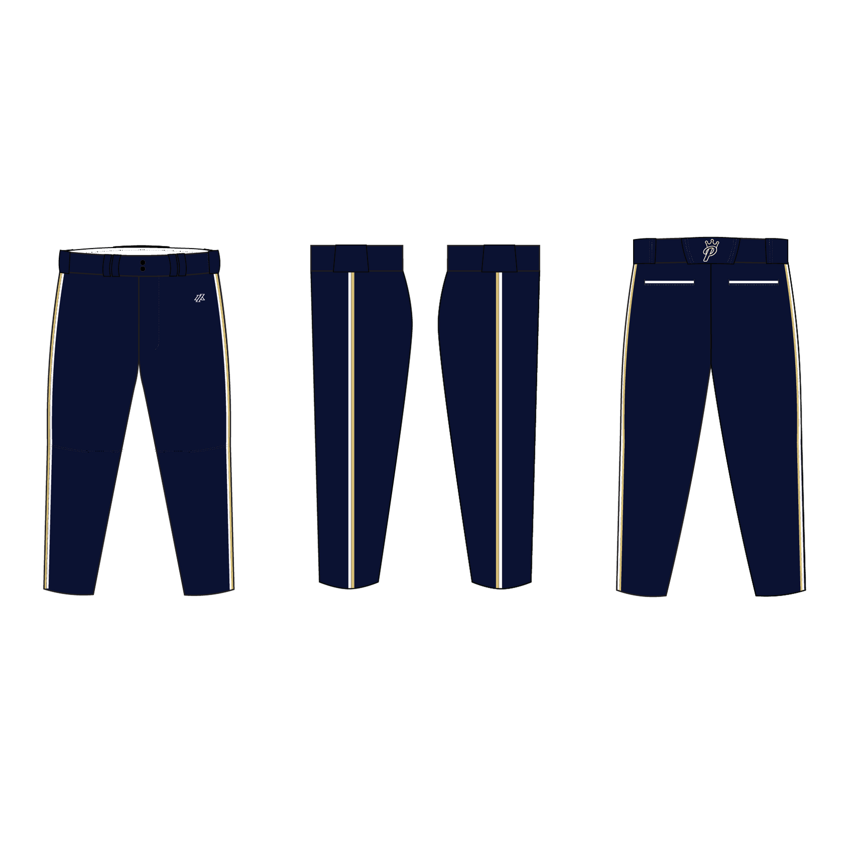 Prospects Baseball Fall 2026 Gold Team - Navy Uniform Pants