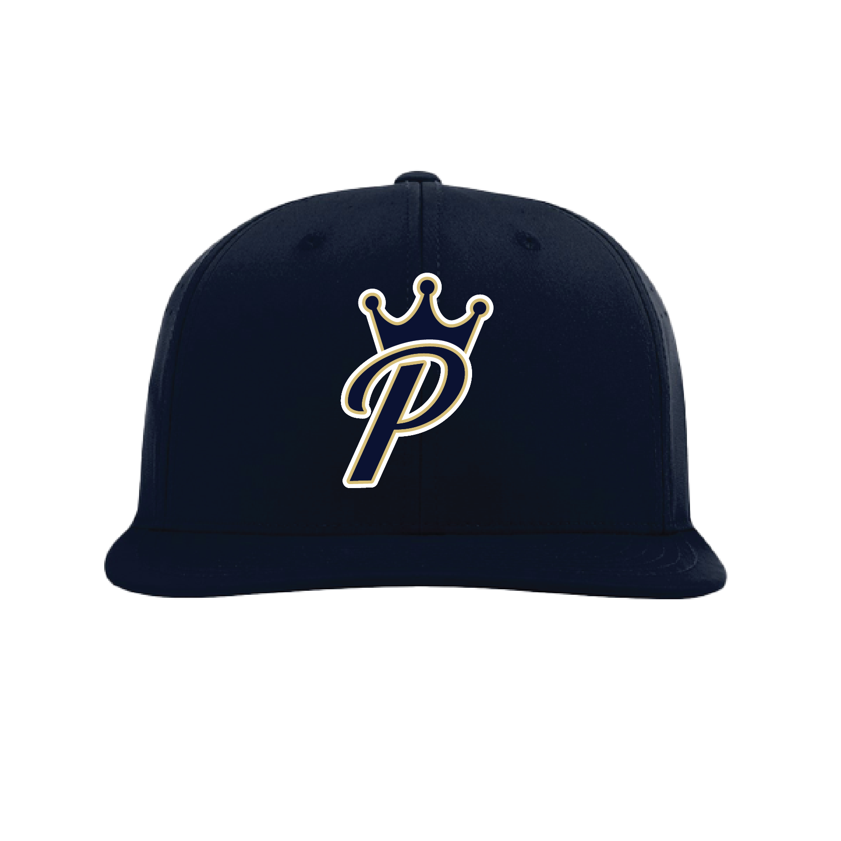 Prospects Baseball Gold Team - Script P Logo Navy Fitted Hat