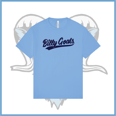 Billy Goats 2037 Billy Goats Baseball Stacked Cotton Boxy Short Sleeve Tee