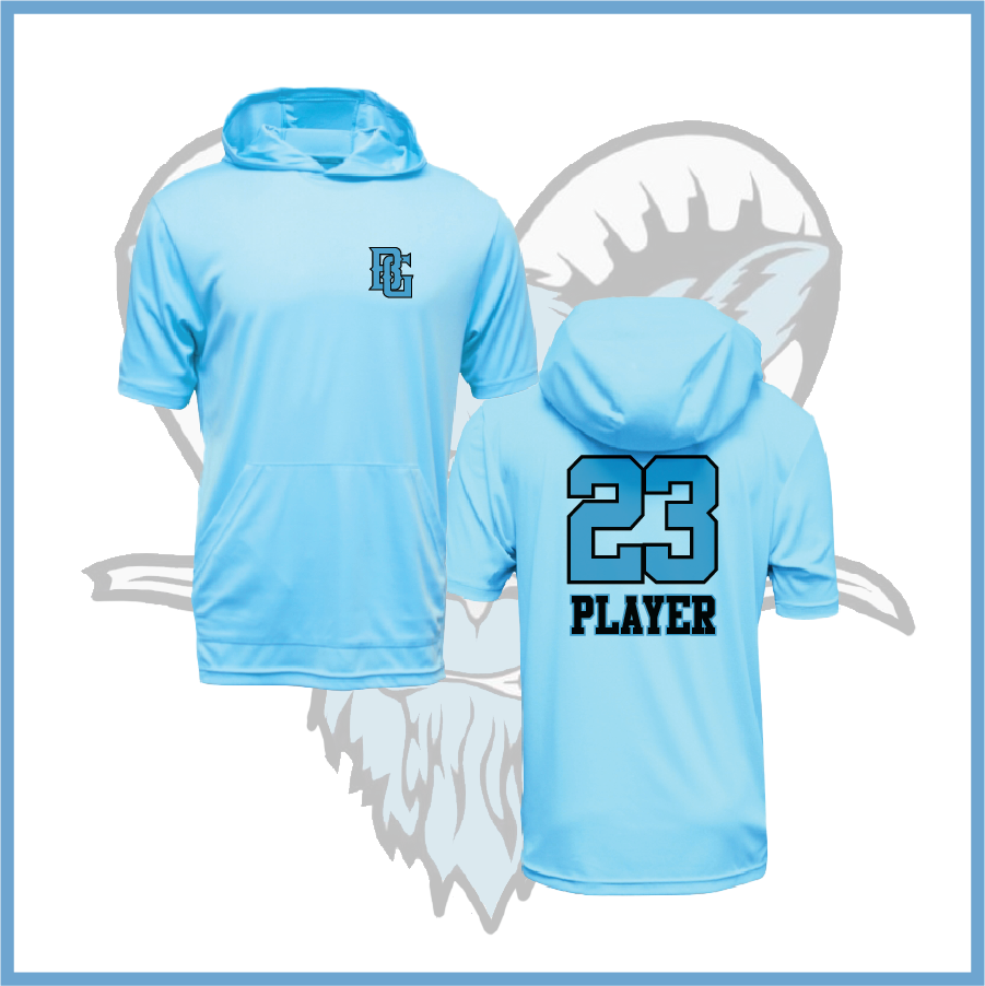 Billy Goats 2037 BG Logo Short Sleeve Lightweight Hoodie