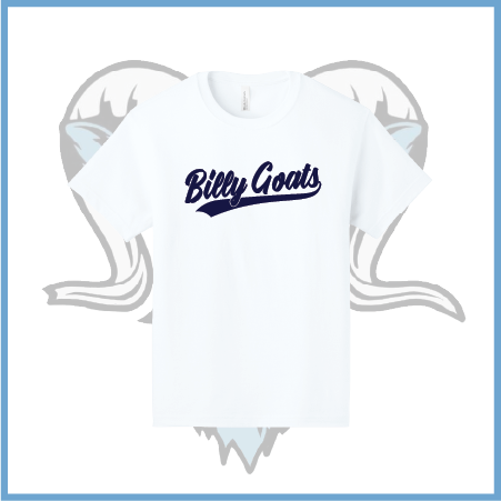 Billy Goats 2037 Billy Goats Baseball Stacked Cotton Boxy Short Sleeve Tee