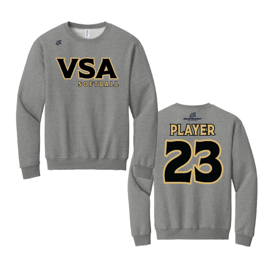Buzzell 14U VSA Softball Logo Cotton Crewneck Sweatshirt