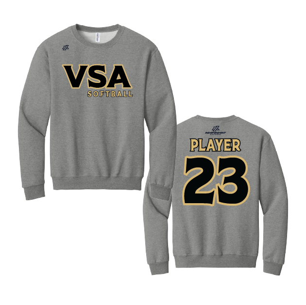 Buzzell 14U VSA Softball Logo Cotton Crewneck Sweatshirt