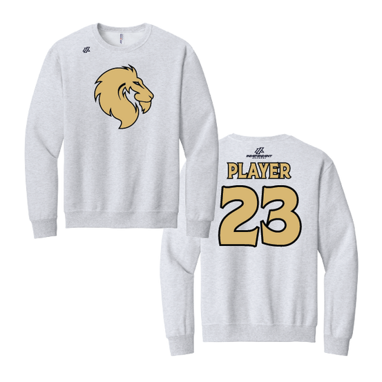 Buzzell 14U Lion Head Logo Cotton Crewneck Sweatshirt