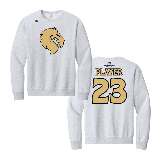 Buzzell 14U Lion Head Logo Cotton Crewneck Sweatshirt