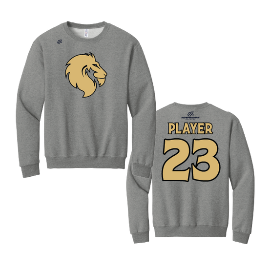 Buzzell 14U Lion Head Logo Cotton Crewneck Sweatshirt