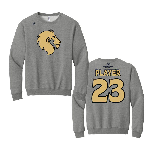 Buzzell 14U Lion Head Logo Cotton Crewneck Sweatshirt