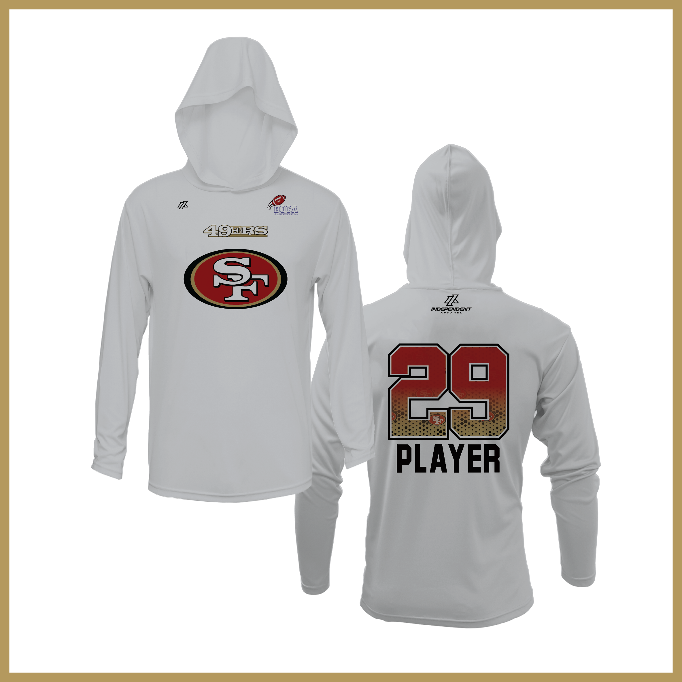 BFFC Fall '25 49ers Logo Lightweight Hoodie