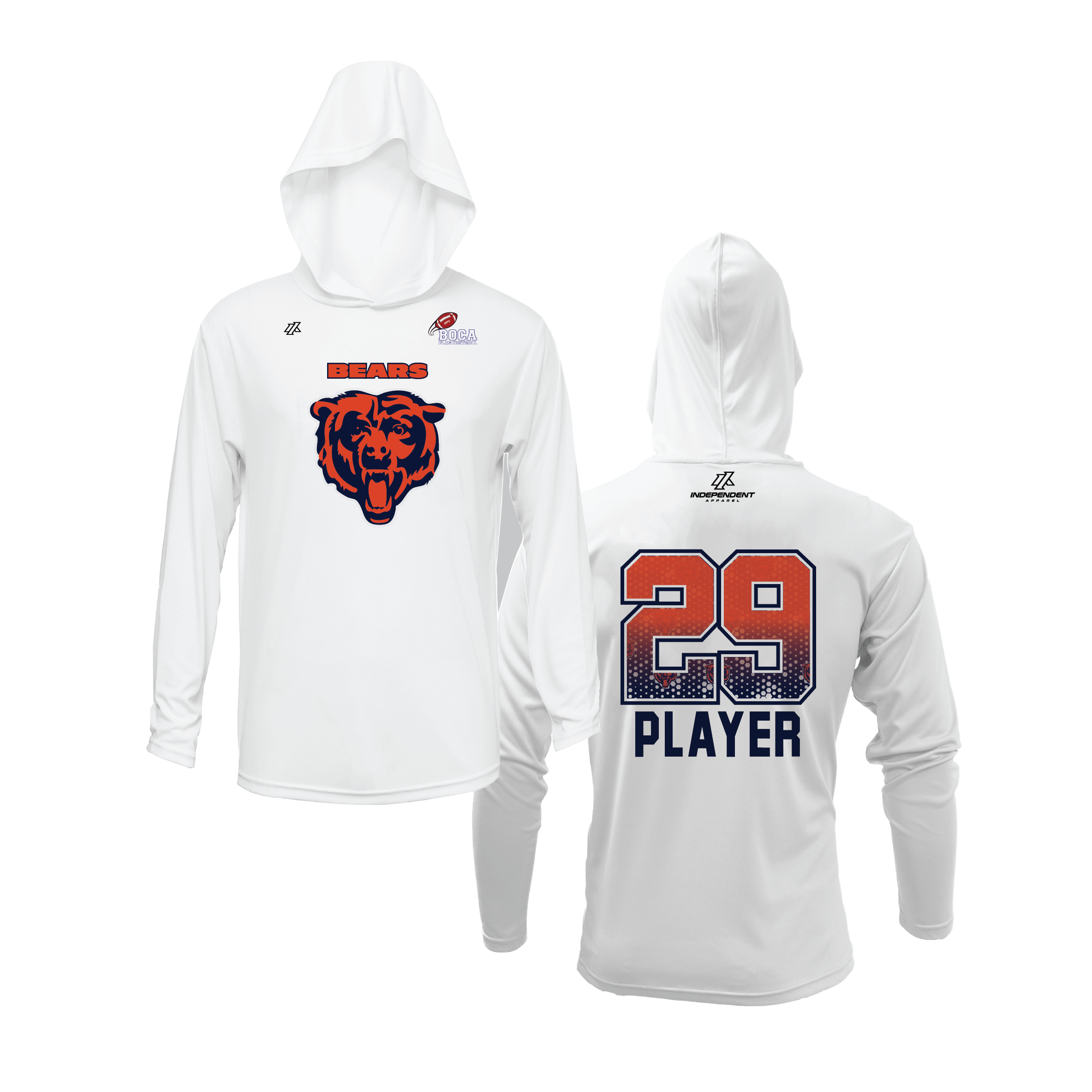 BFFC Fall '25 Bears Mascot Lightweight Hoodie
