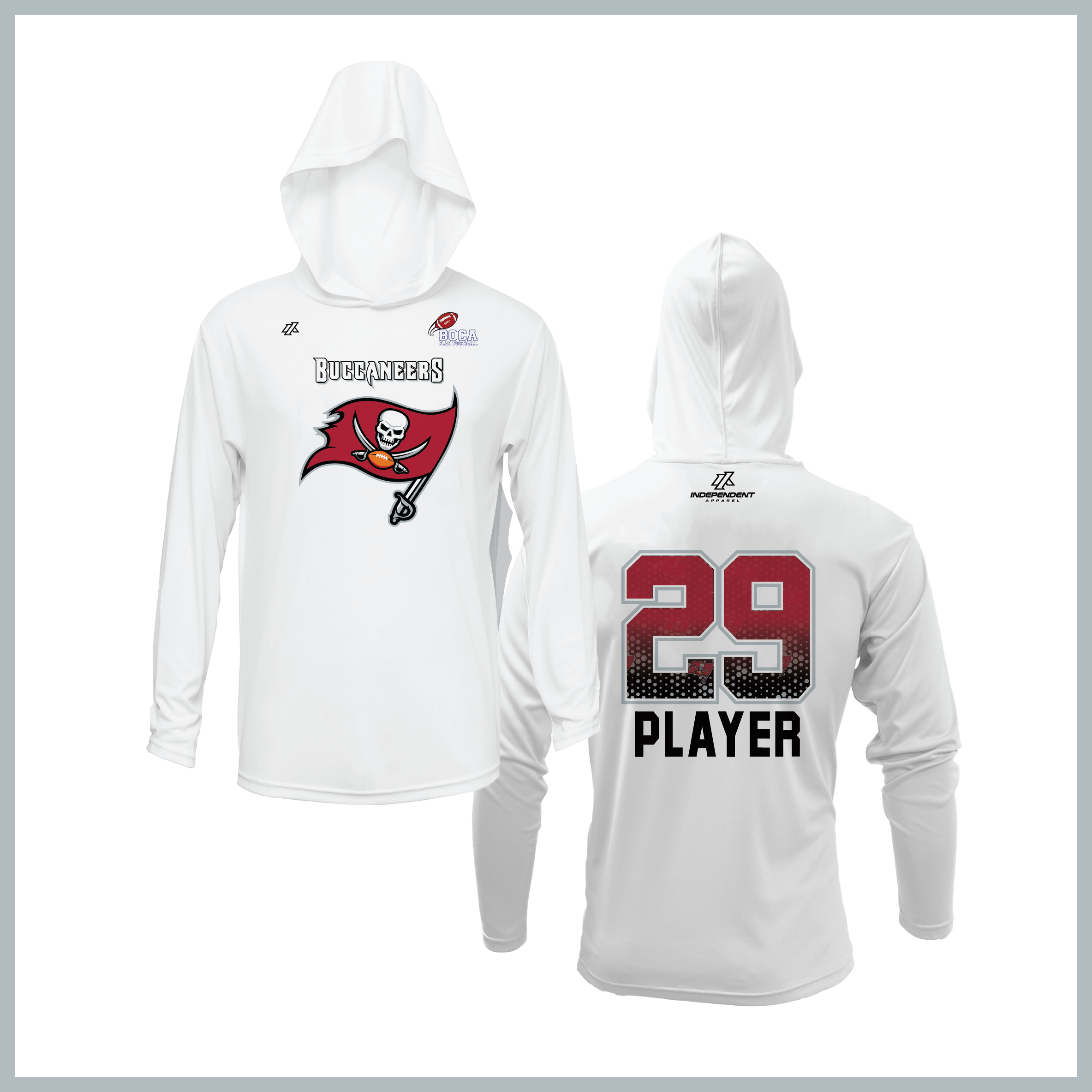 BFFC Fall '25 Buccaneers Mascot Lightweight Hoodie