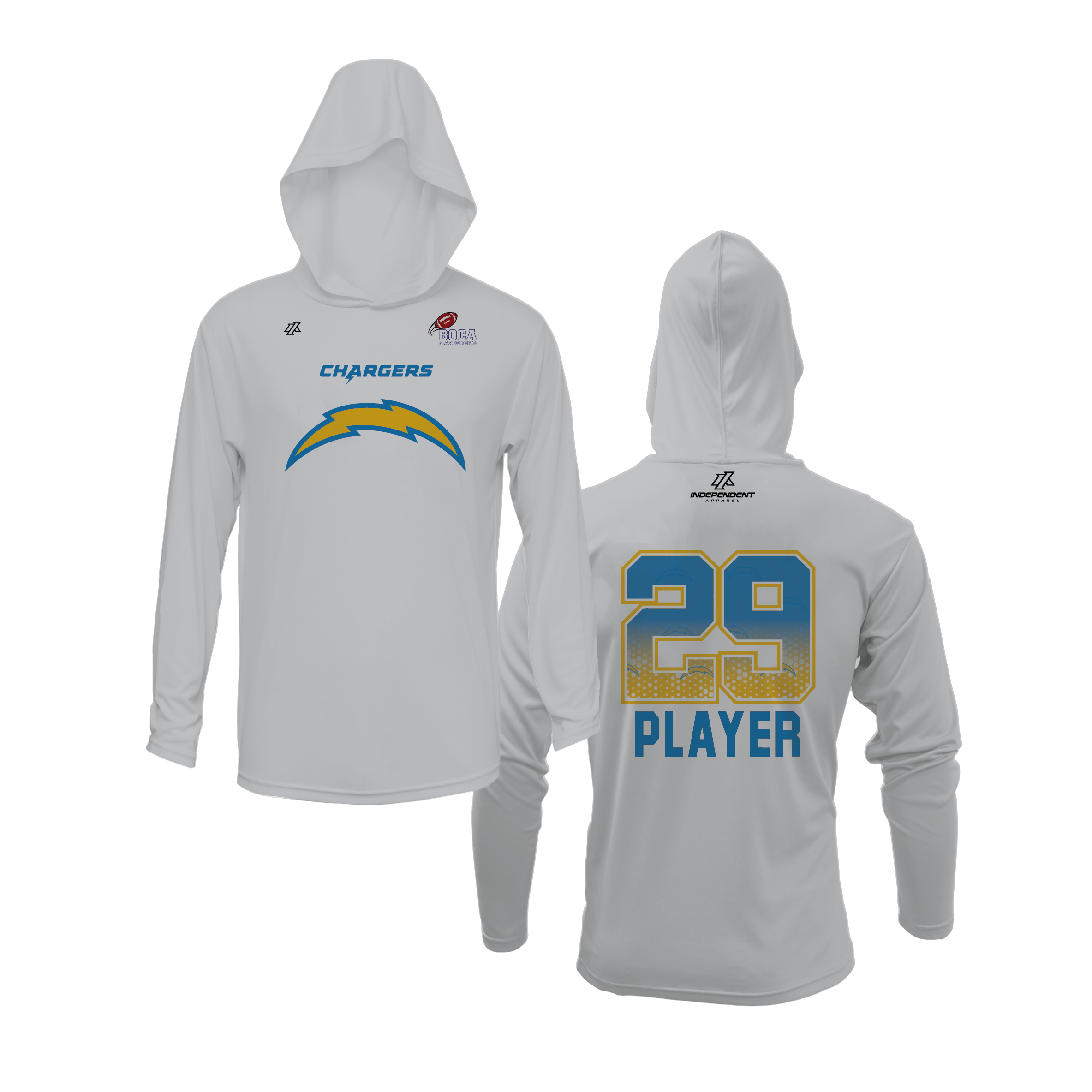 BFFC Fall '25 Chargers Logo Lightweight Hoodie