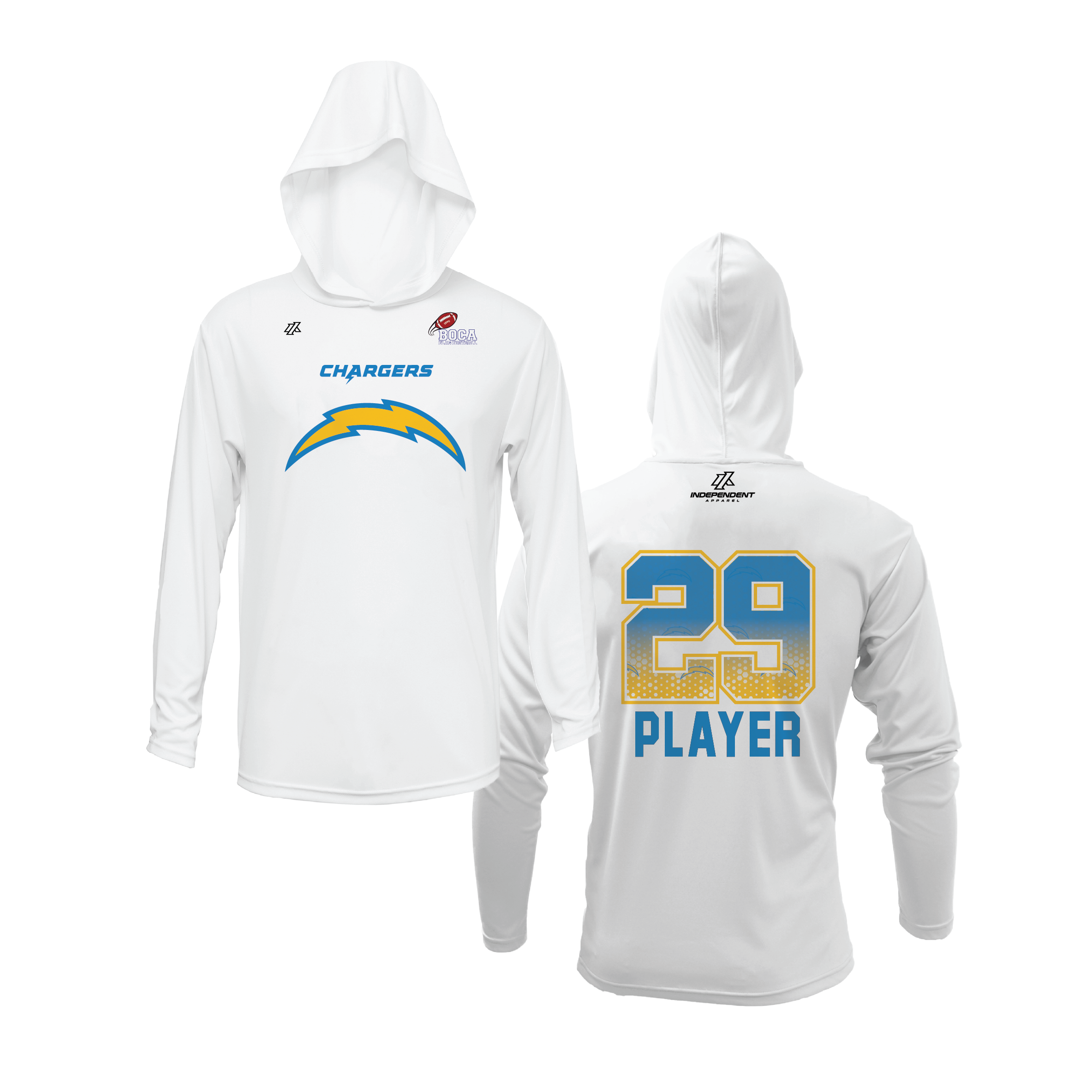 BFFC Fall '25 Chargers Logo Lightweight Hoodie