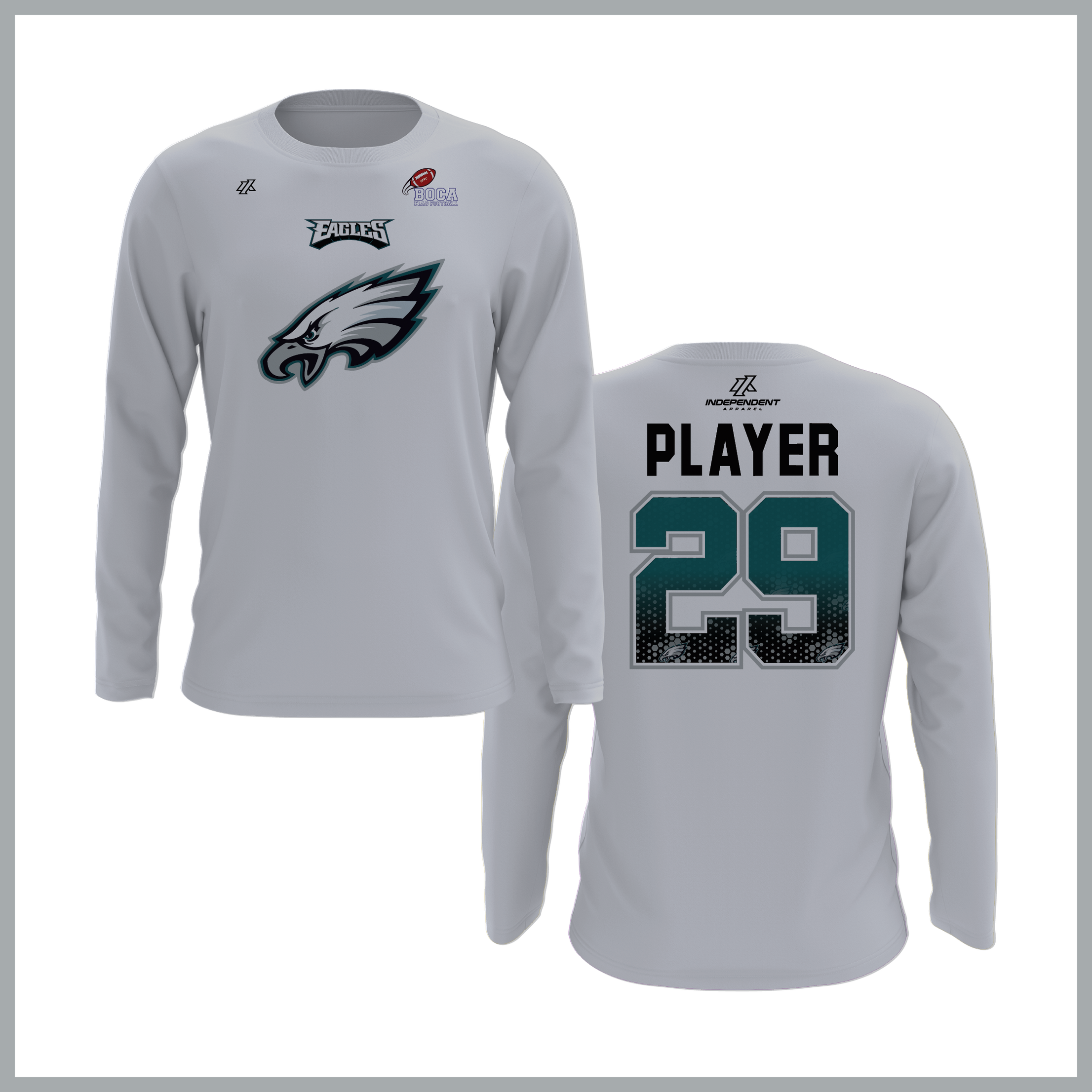 BFFC Fall '25 Eagles Mascot Long Sleeve Shirt