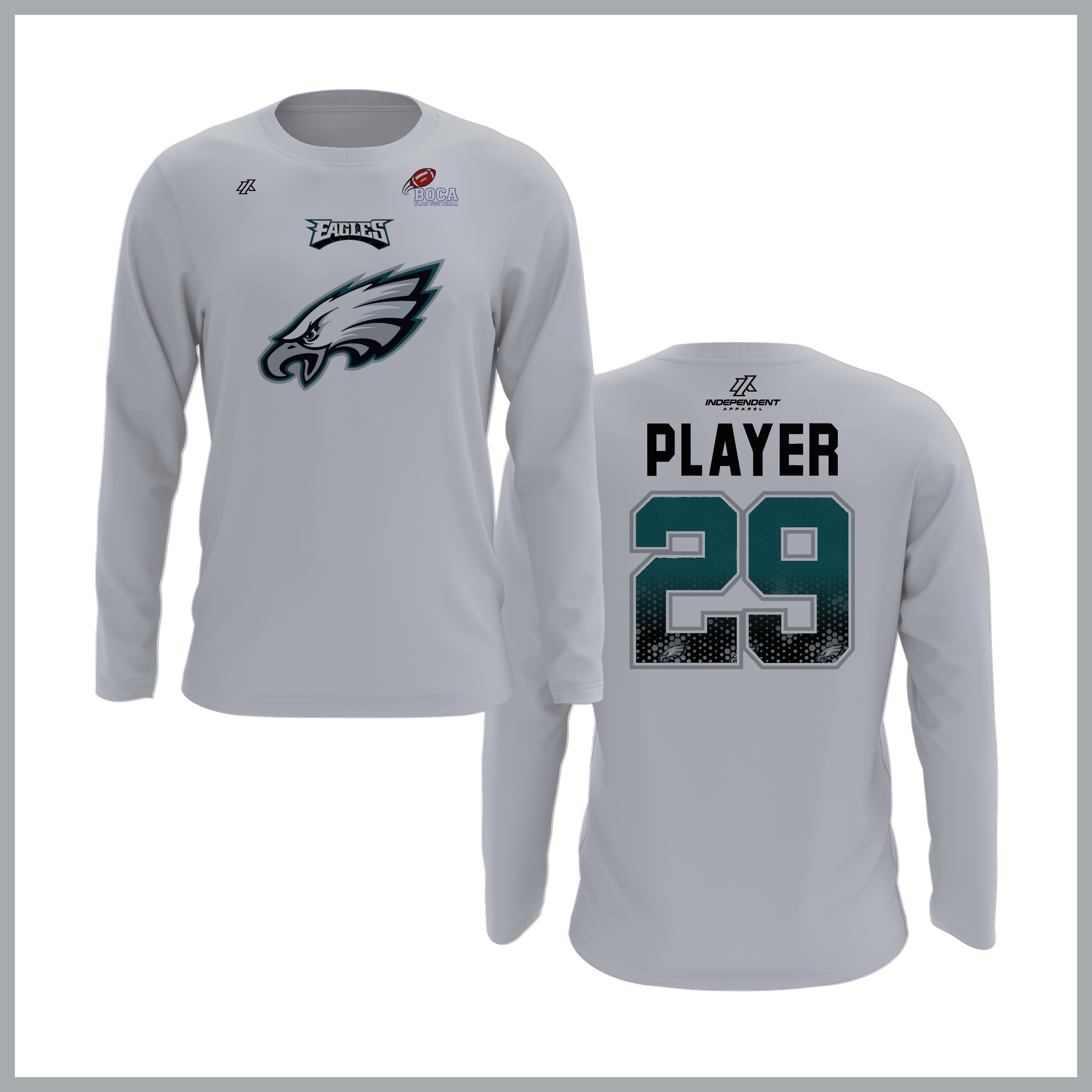 BFFC Fall '25 Eagles Mascot Long Sleeve Shirt