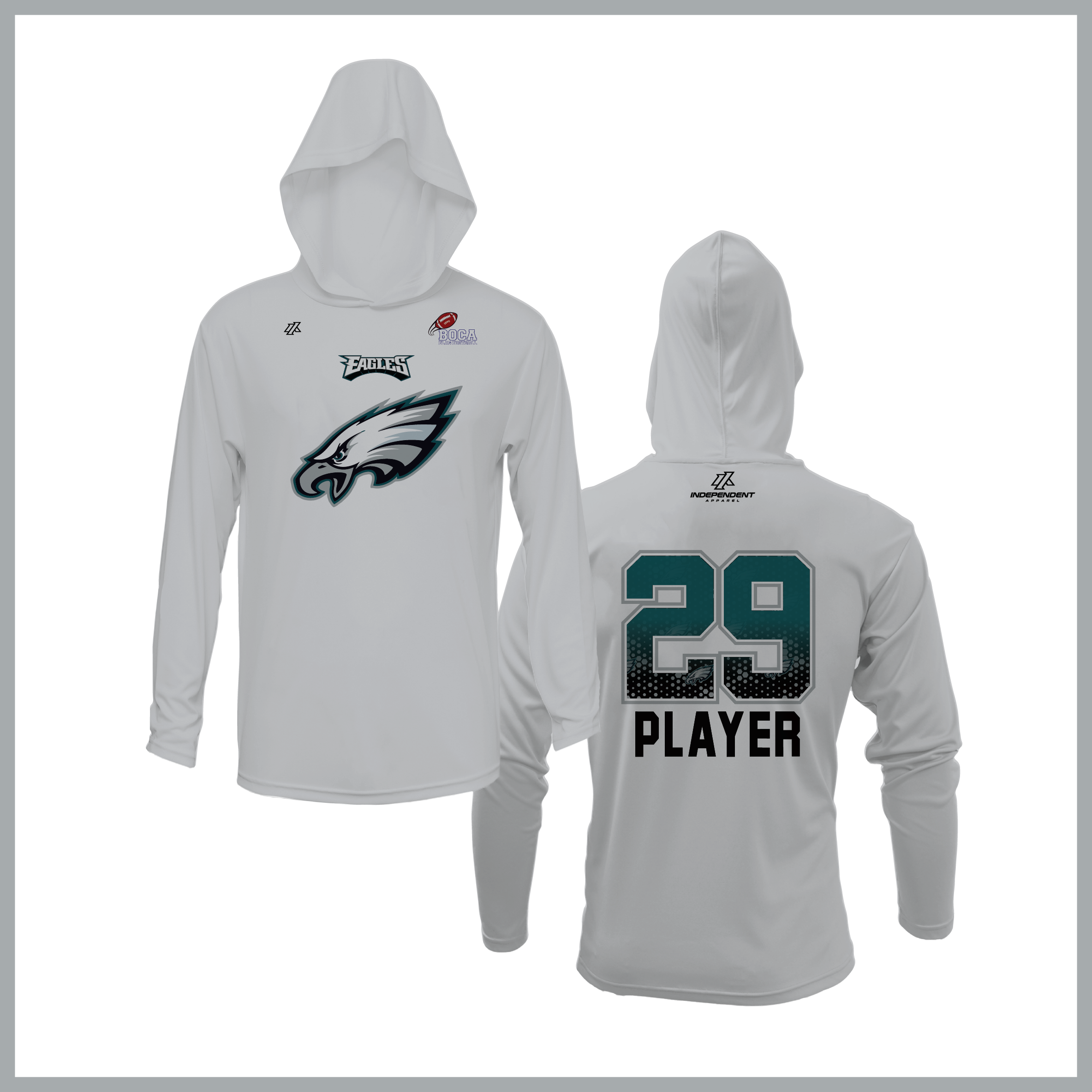 BFFC Fall '25 Eagles Mascot Lightweight Hoodie