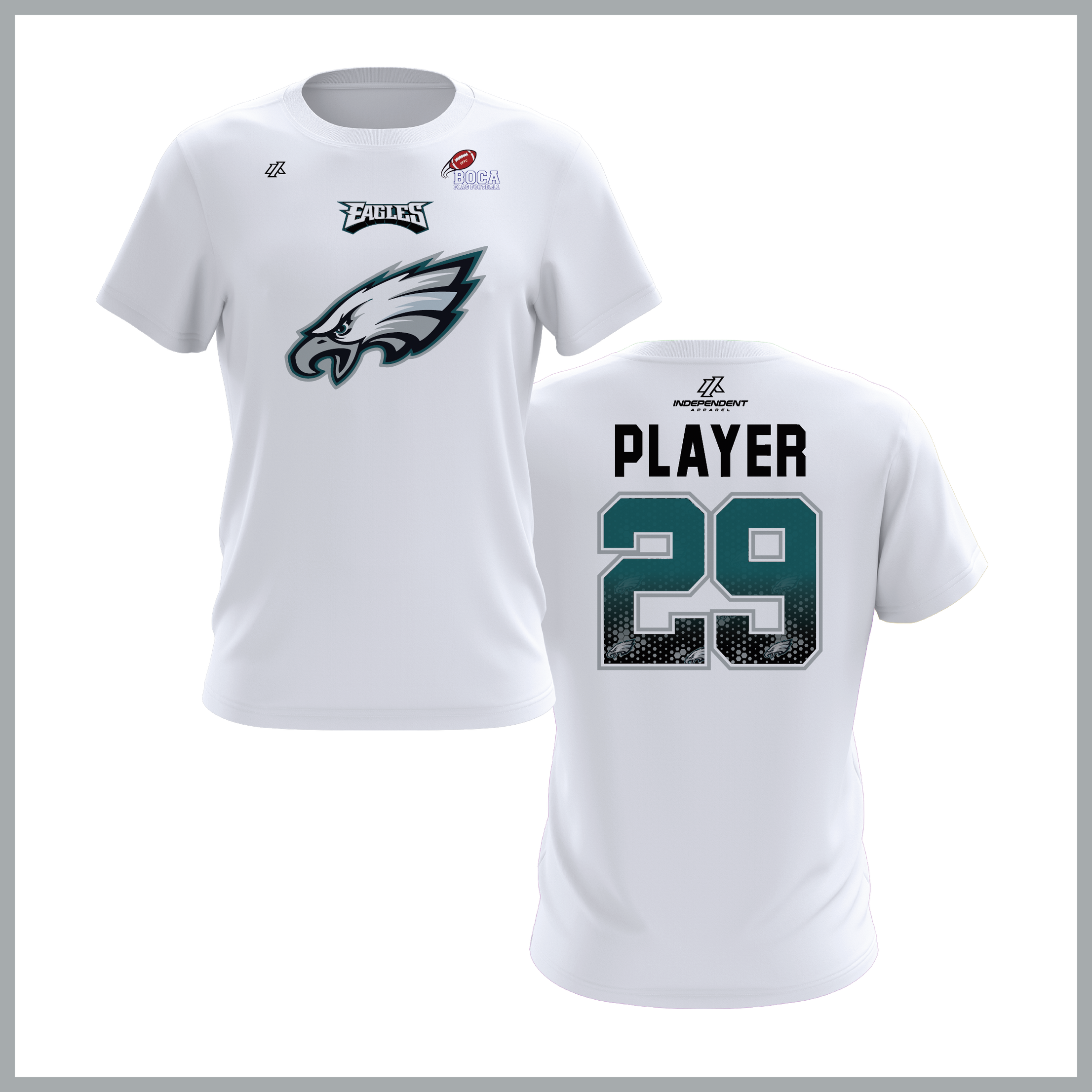 BFFC Fall '25 Eagles Mascot Short Sleeve Shirt