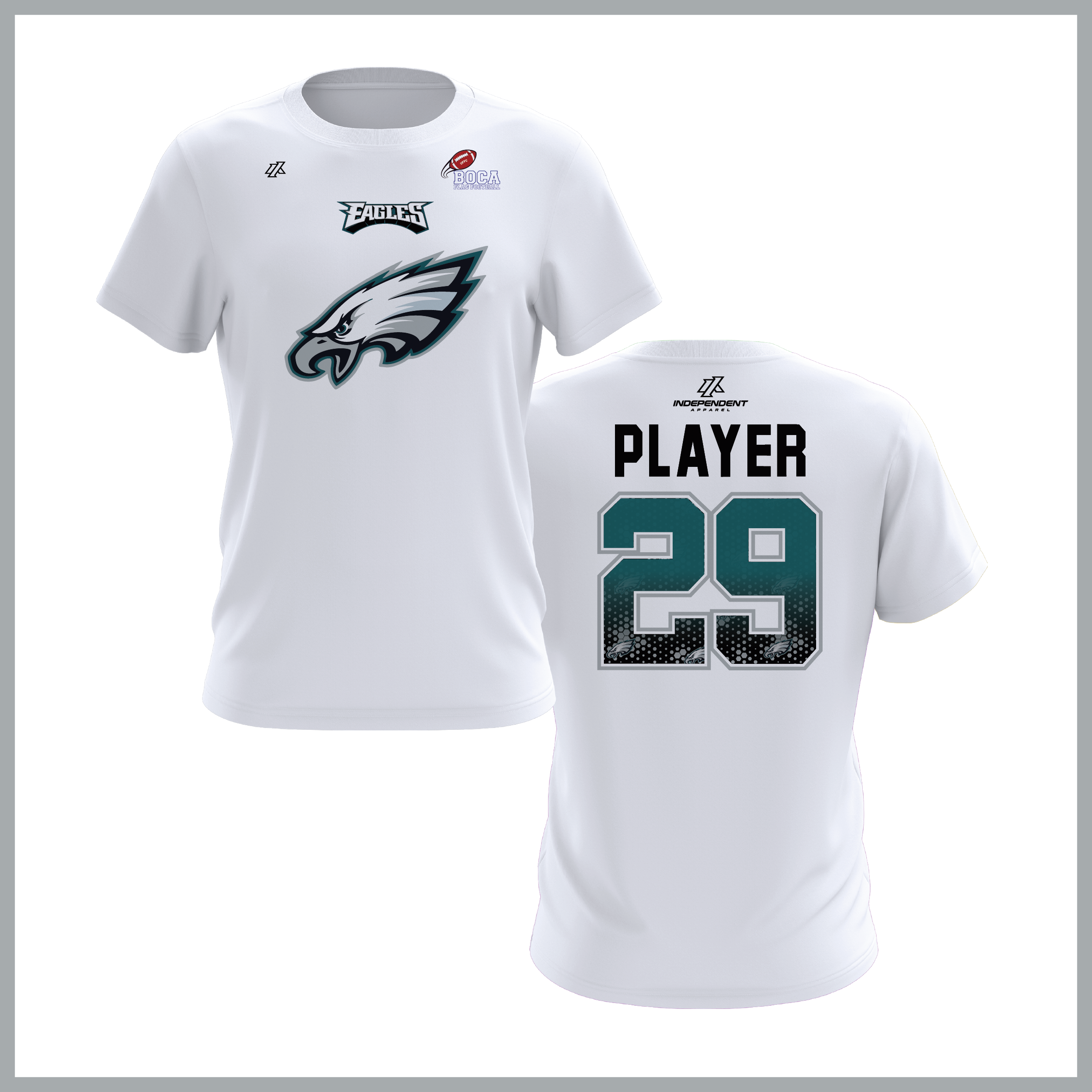 BFFC Fall '25 Eagles Mascot Short Sleeve Shirt