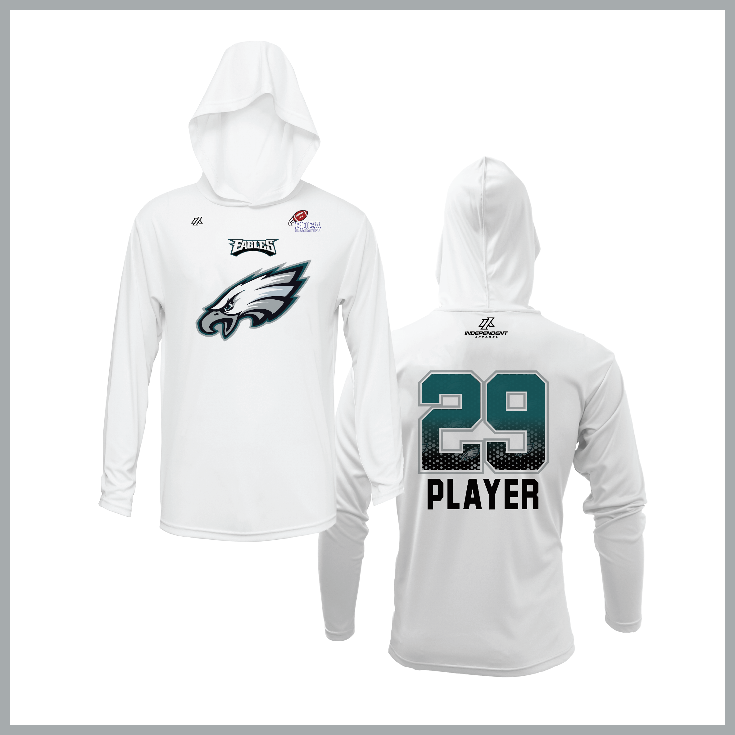 BFFC Fall '25 Eagles Mascot Lightweight Hoodie