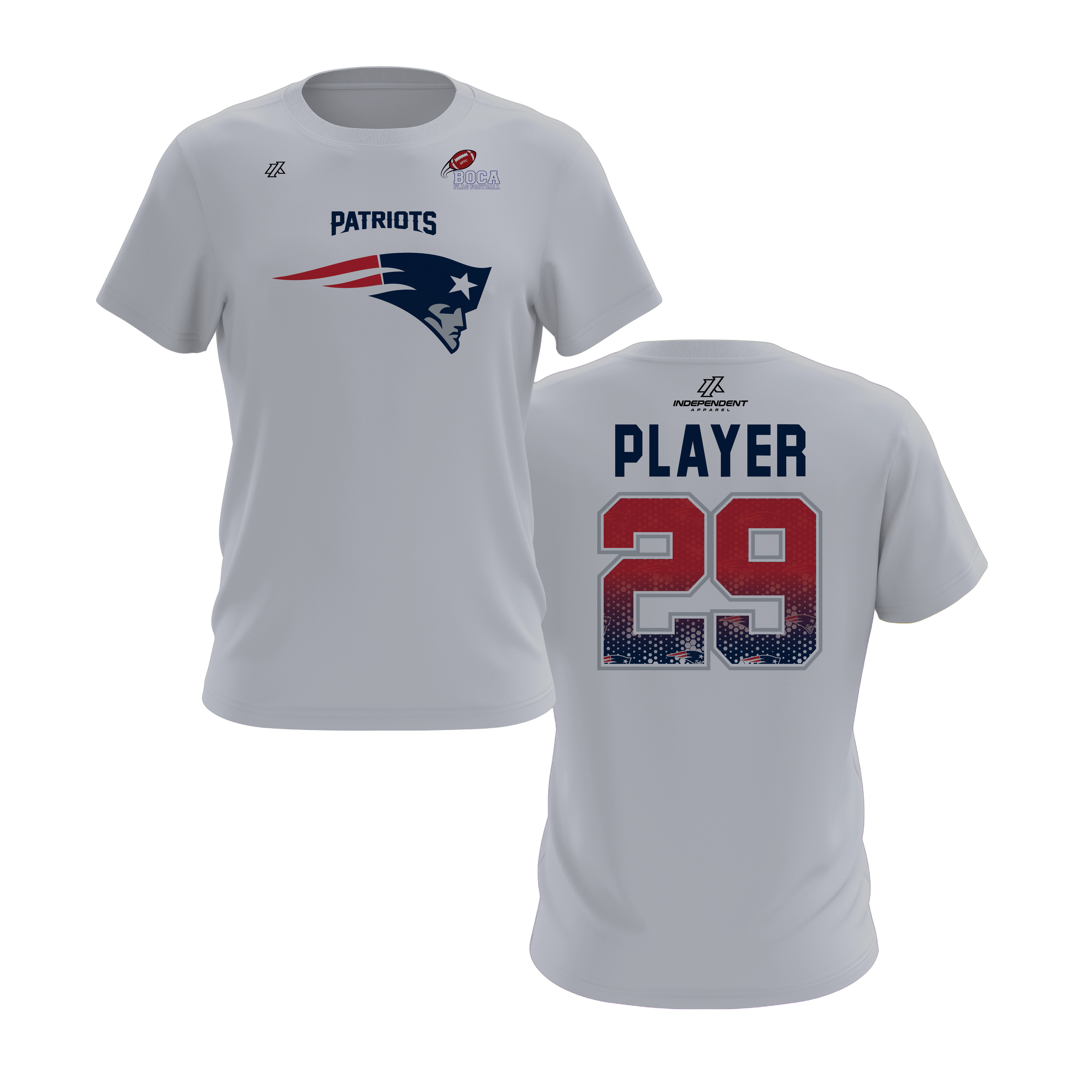 BFFC Fall '25 Patriots Mascot Short Sleeve Shirt