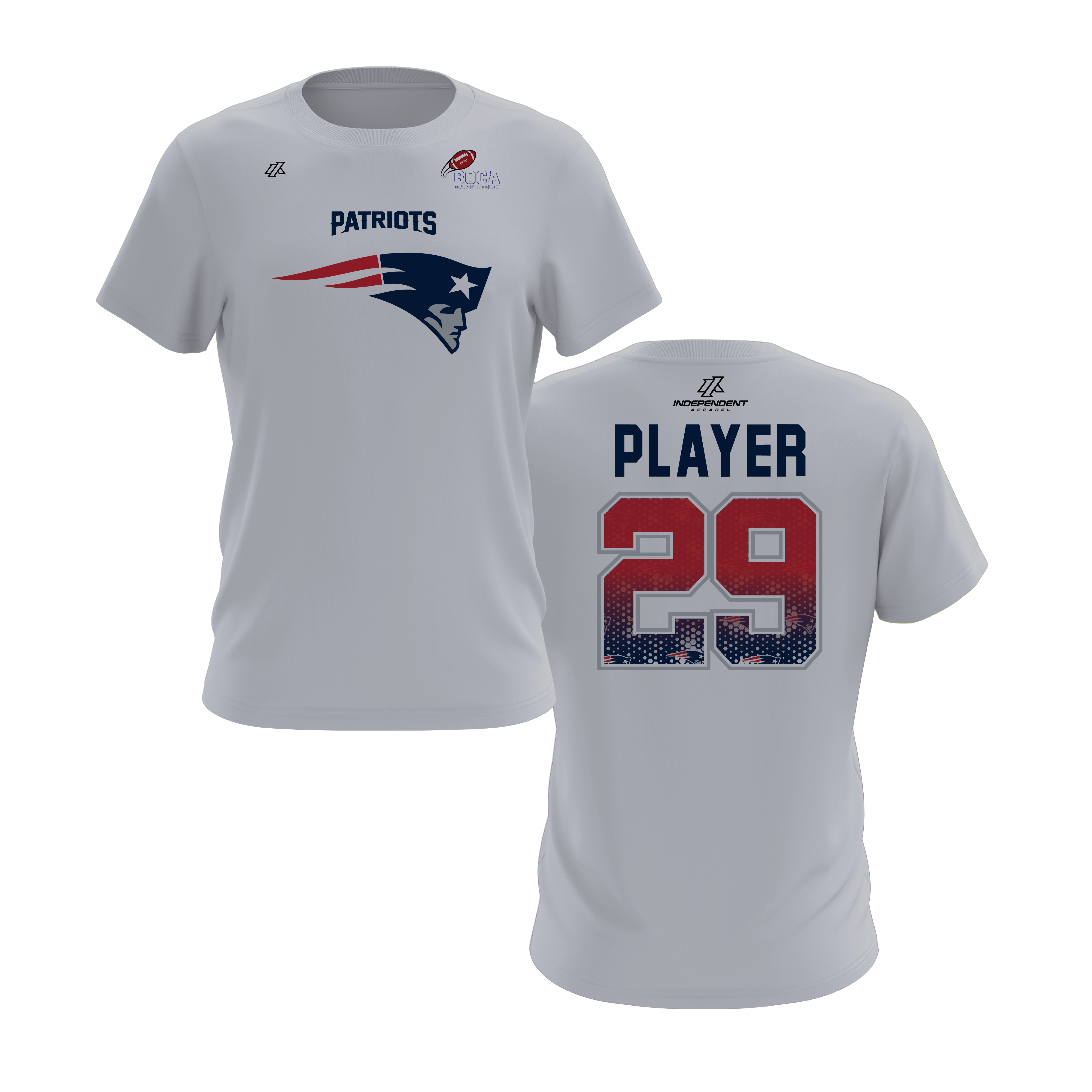 BFFC Fall '25 Patriots Mascot Short Sleeve Shirt