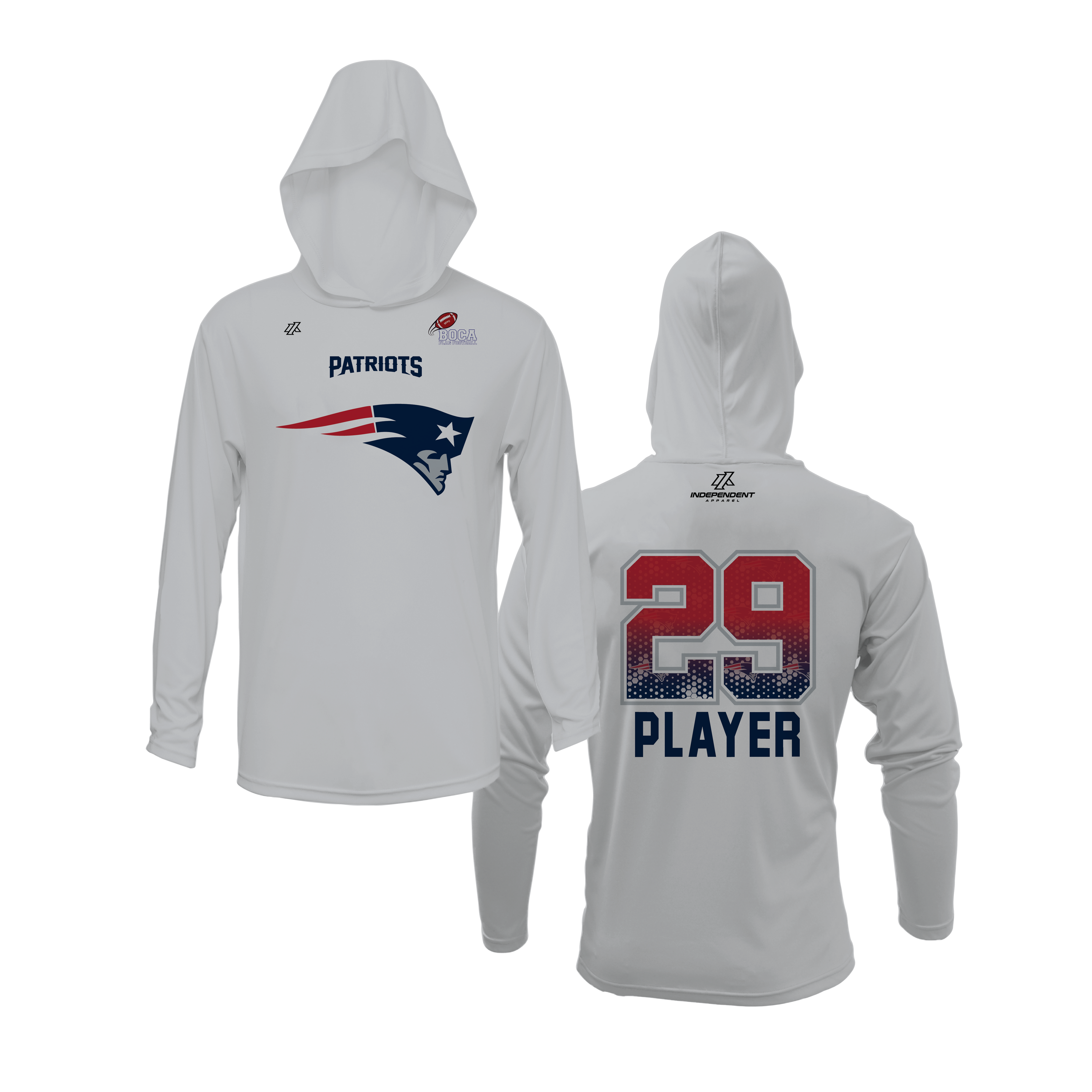 BFFC Fall '25 Patriots Mascot Lightweight Hoodie