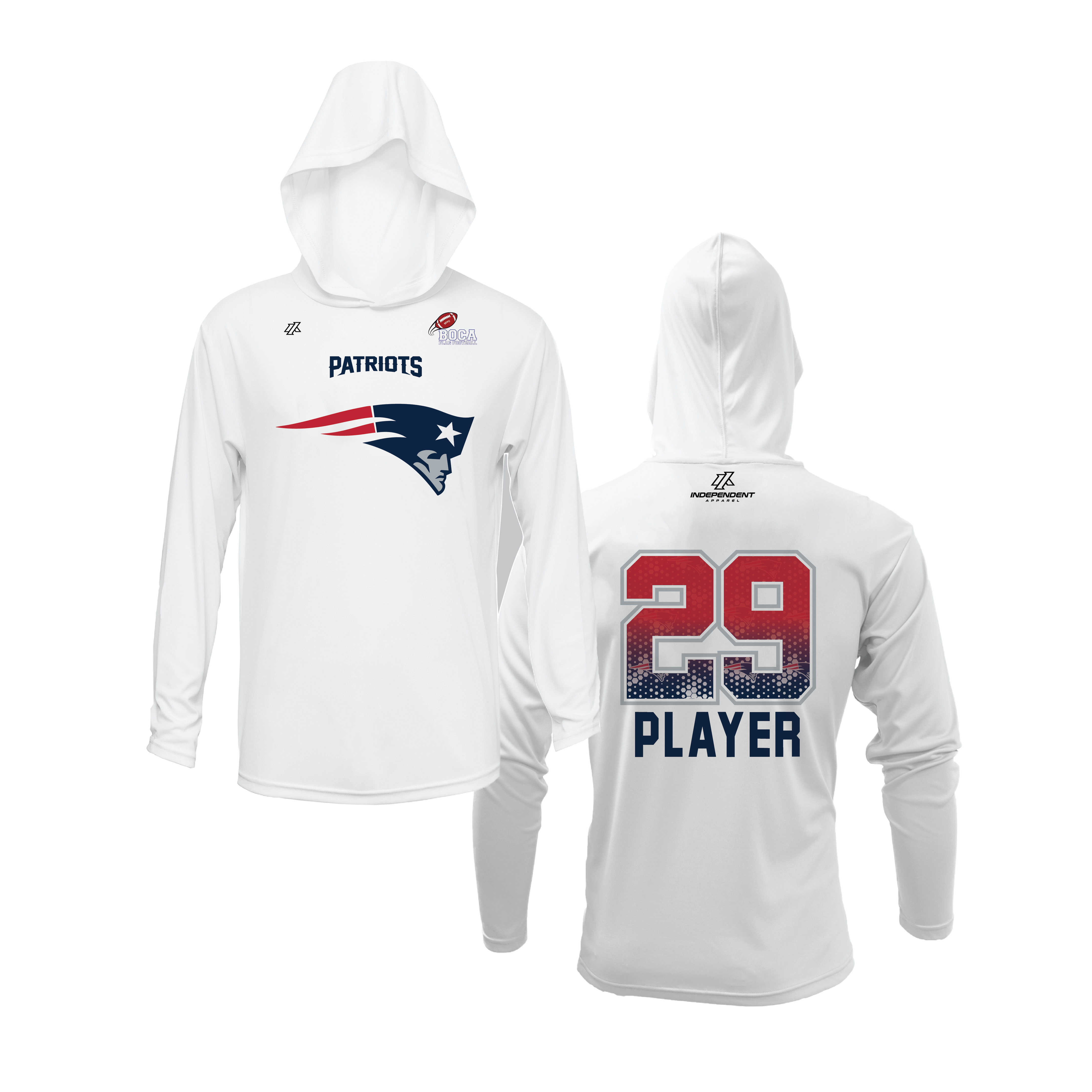 BFFC Fall '25 Patriots Mascot Lightweight Hoodie