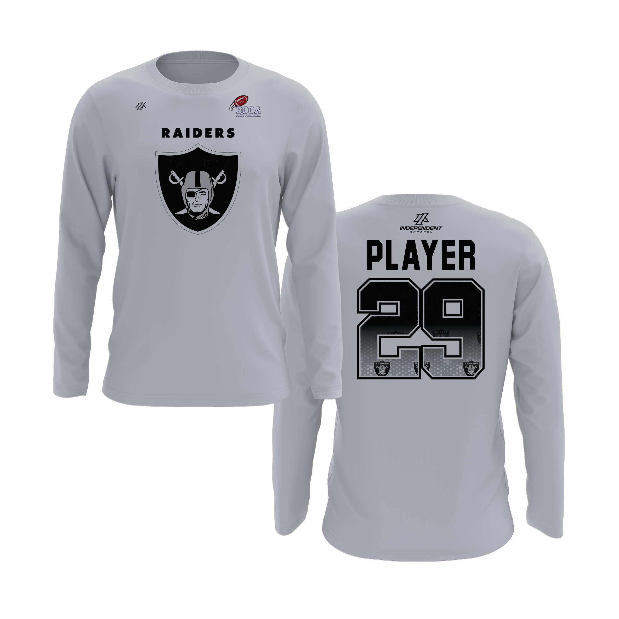 BFFC Fall '25 Raiders Mascot Long Sleeve Shirt
