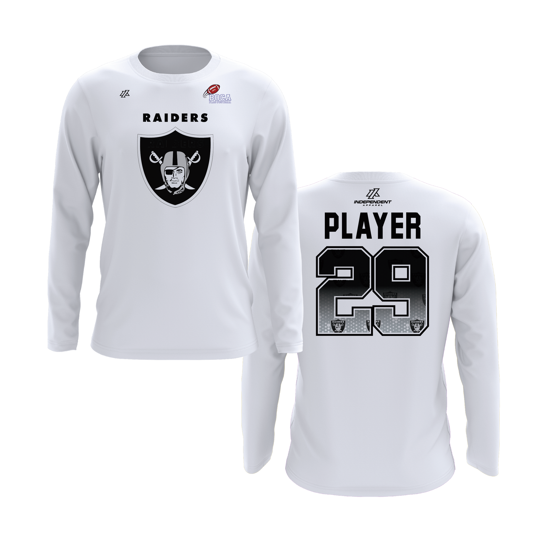 BFFC Fall '25 Raiders Mascot Long Sleeve Shirt