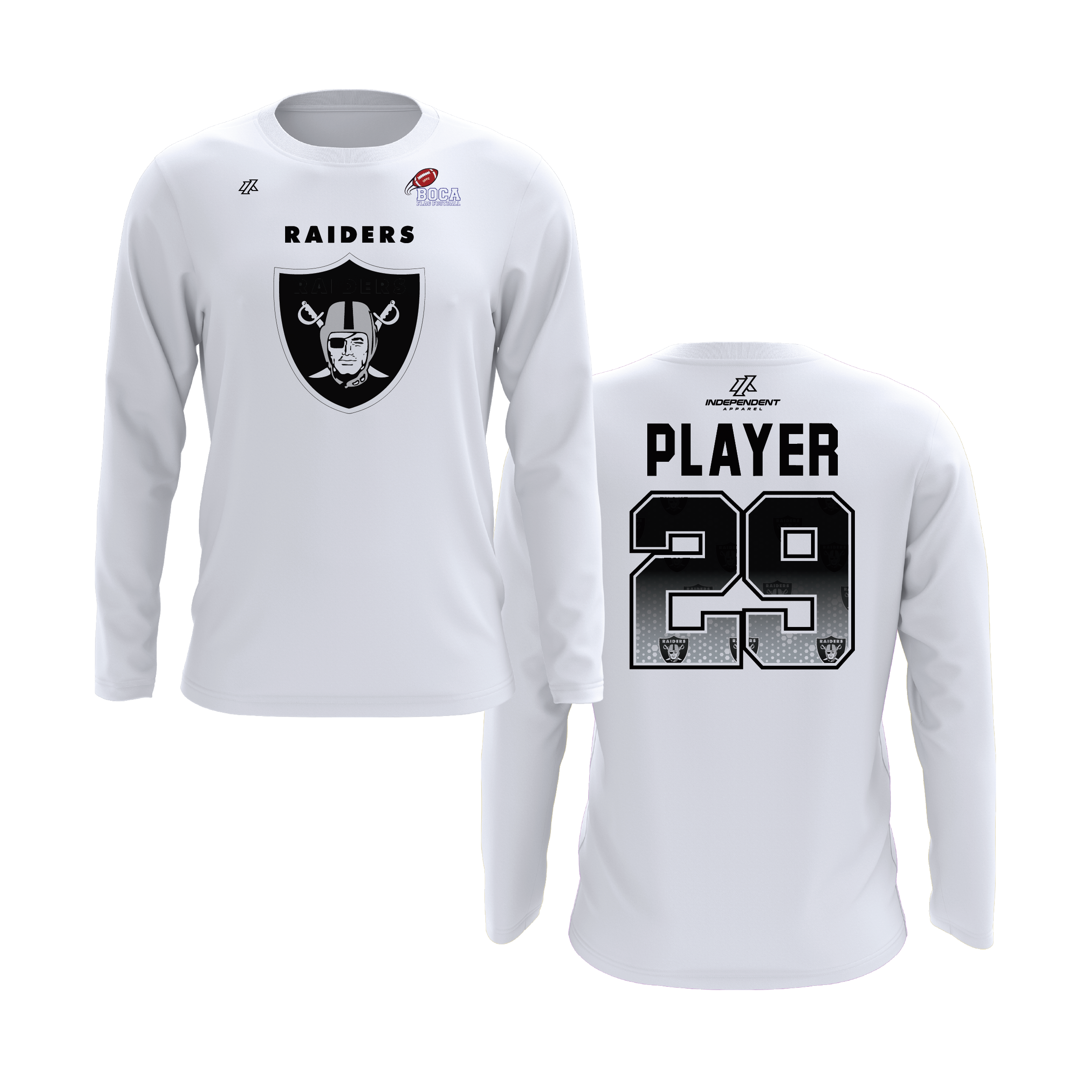 BFFC Fall '25 Raiders Mascot Long Sleeve Shirt
