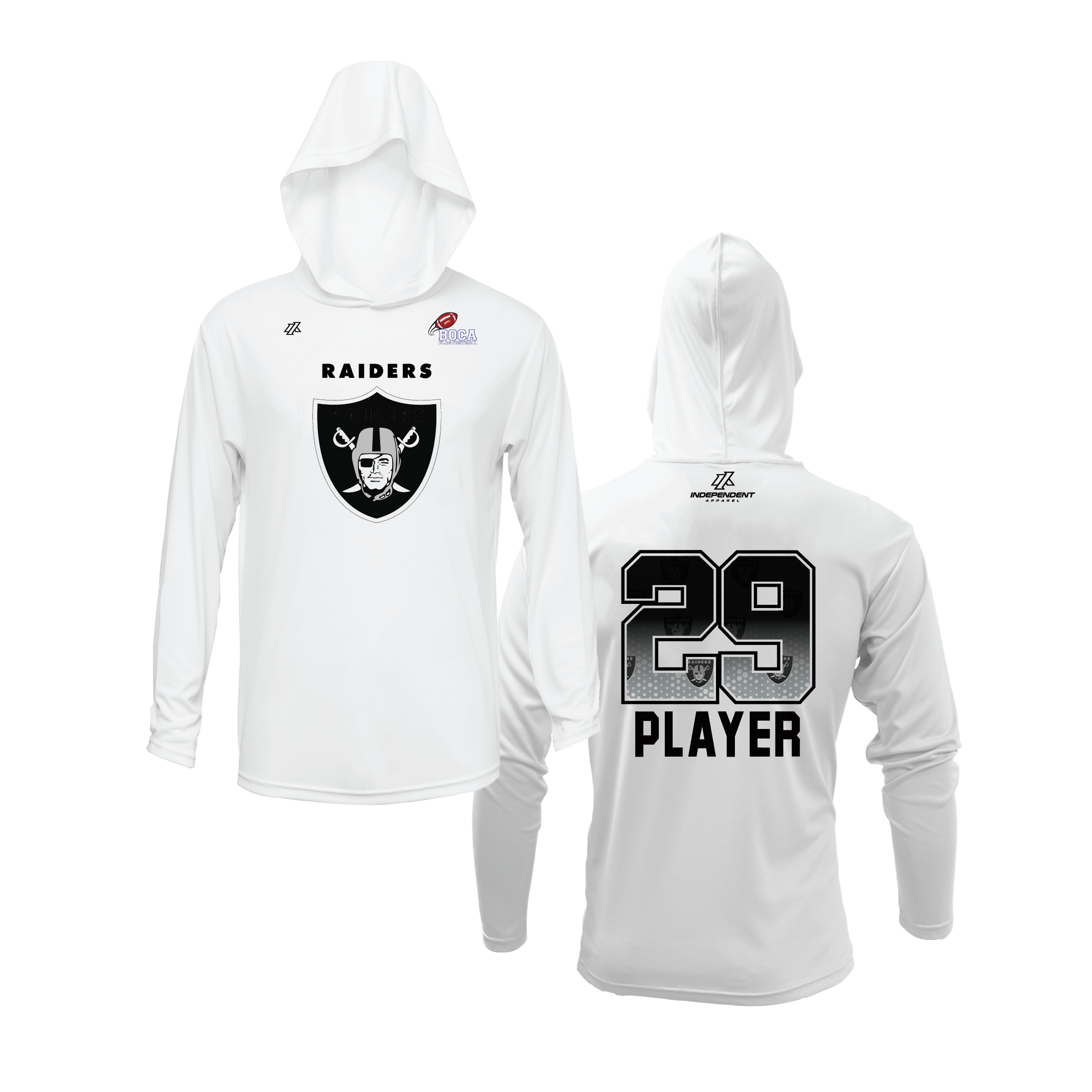 BFFC Fall '25 Raiders Mascot Lightweight Hoodie