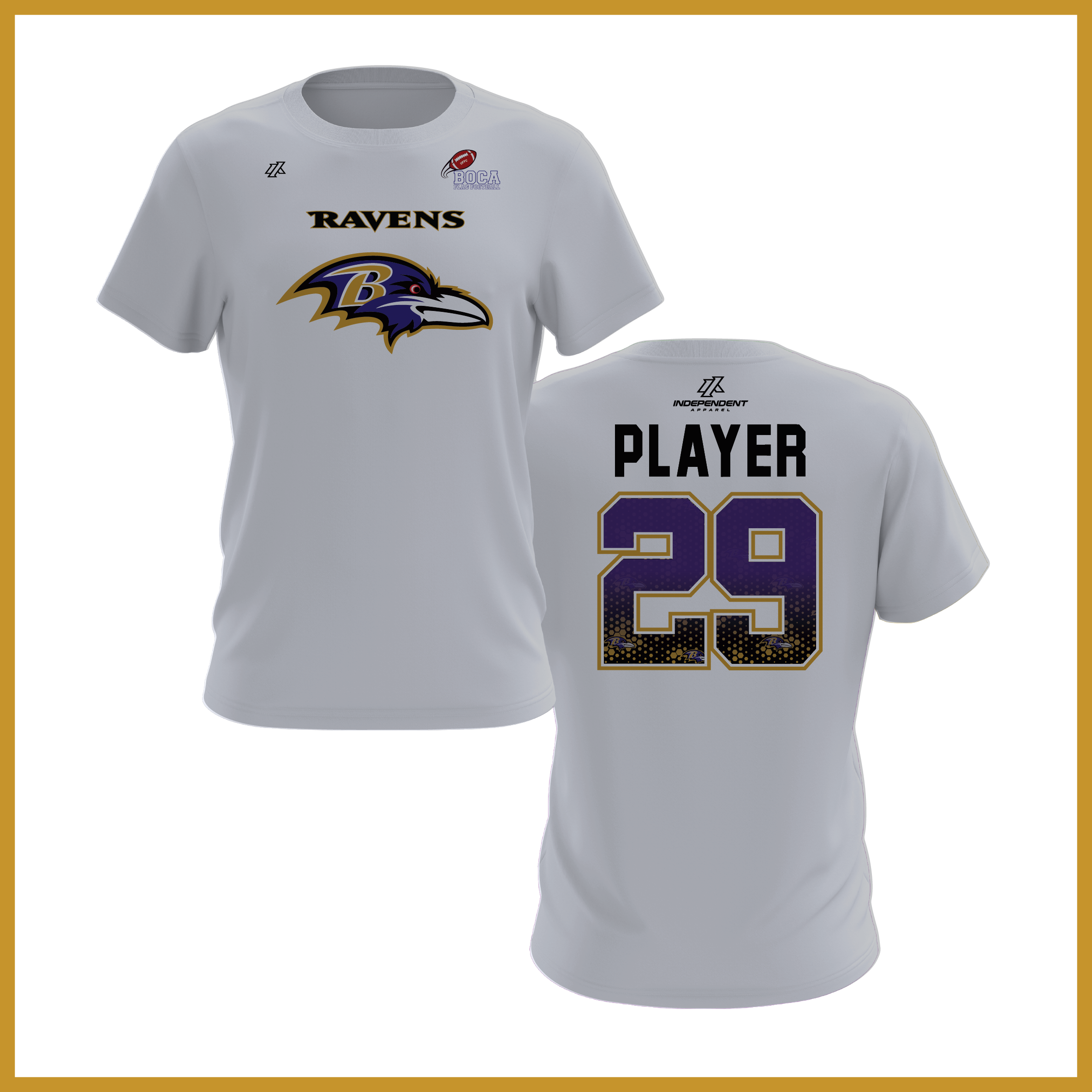 BFFC Fall '25 Ravens Mascot Short Sleeve Shirt