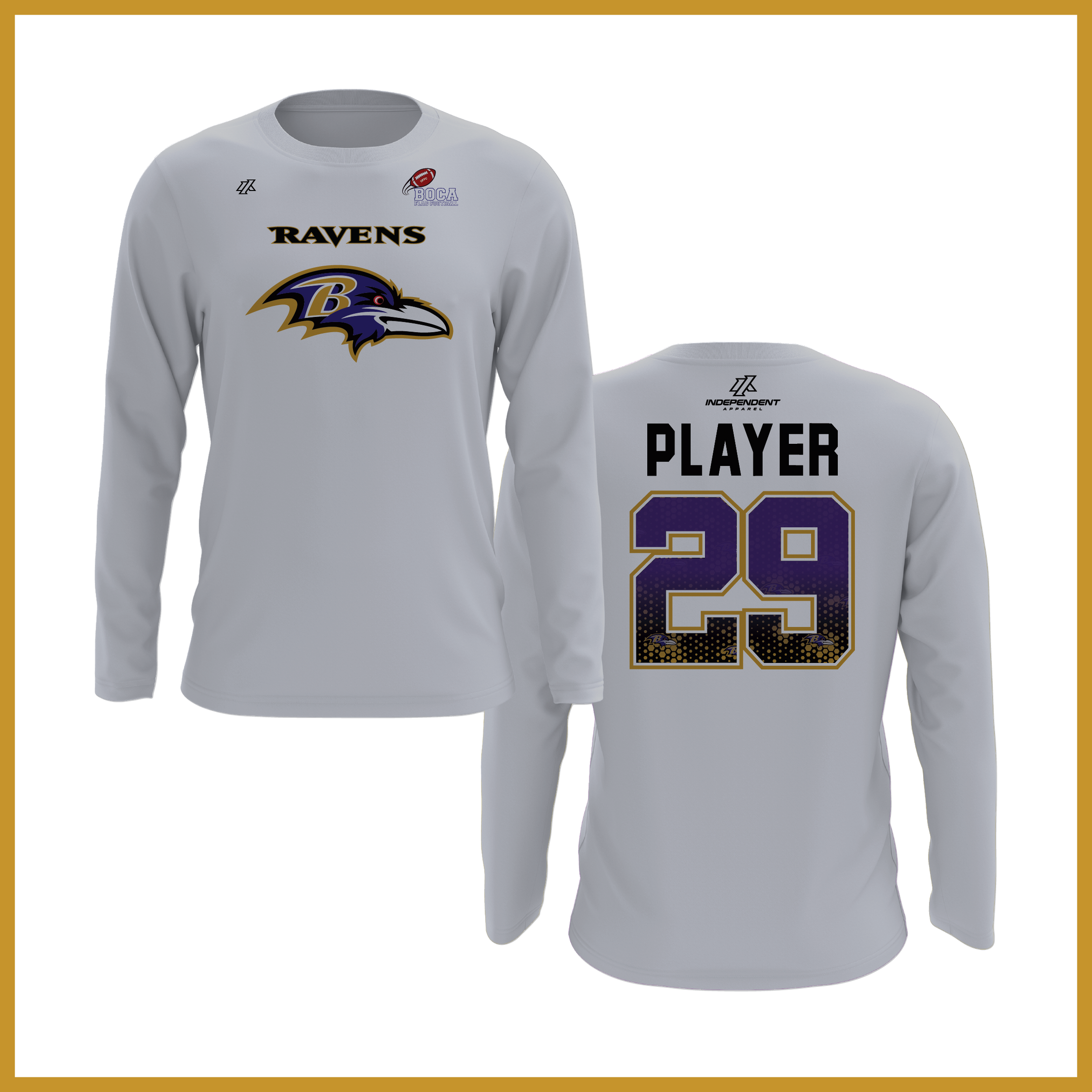 BFFC Fall '25 Ravens Mascot Long Sleeve Shirt